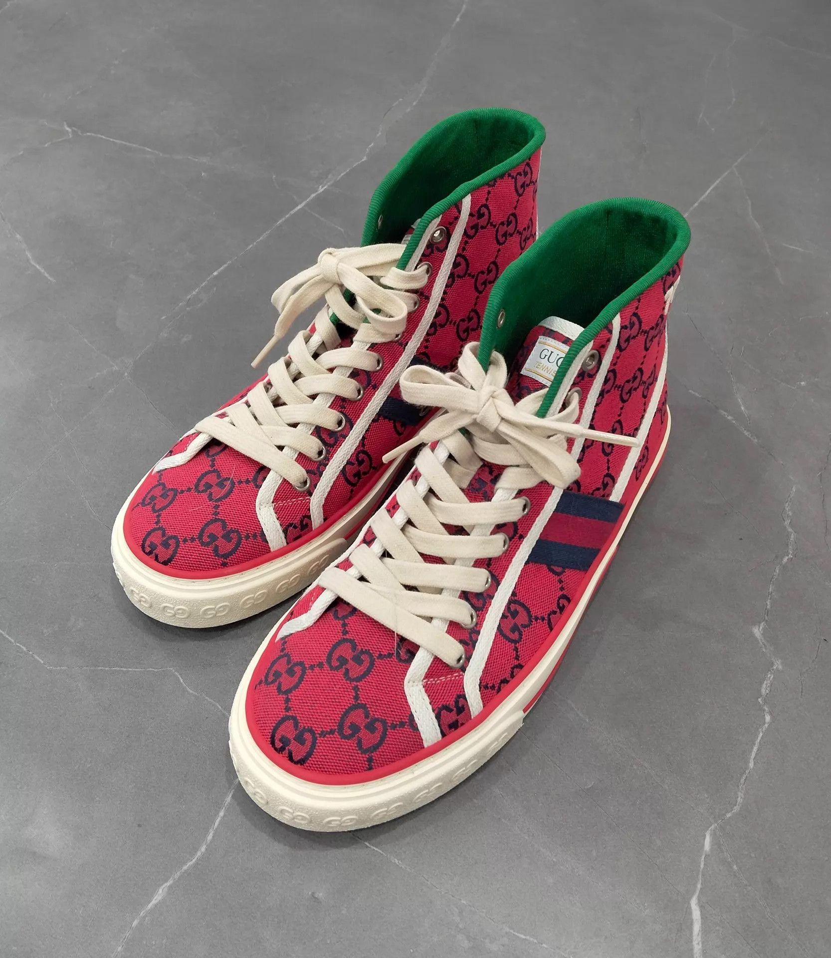 Gucci GUCCI Tennis 1977 High Top Sneaker 40.5 95 New Size US 7.5 / EU 40-41 - 1 Thumbnail