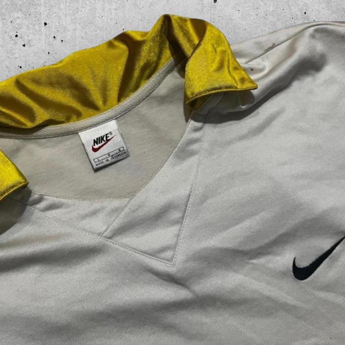 swoosh nike rugby shirt