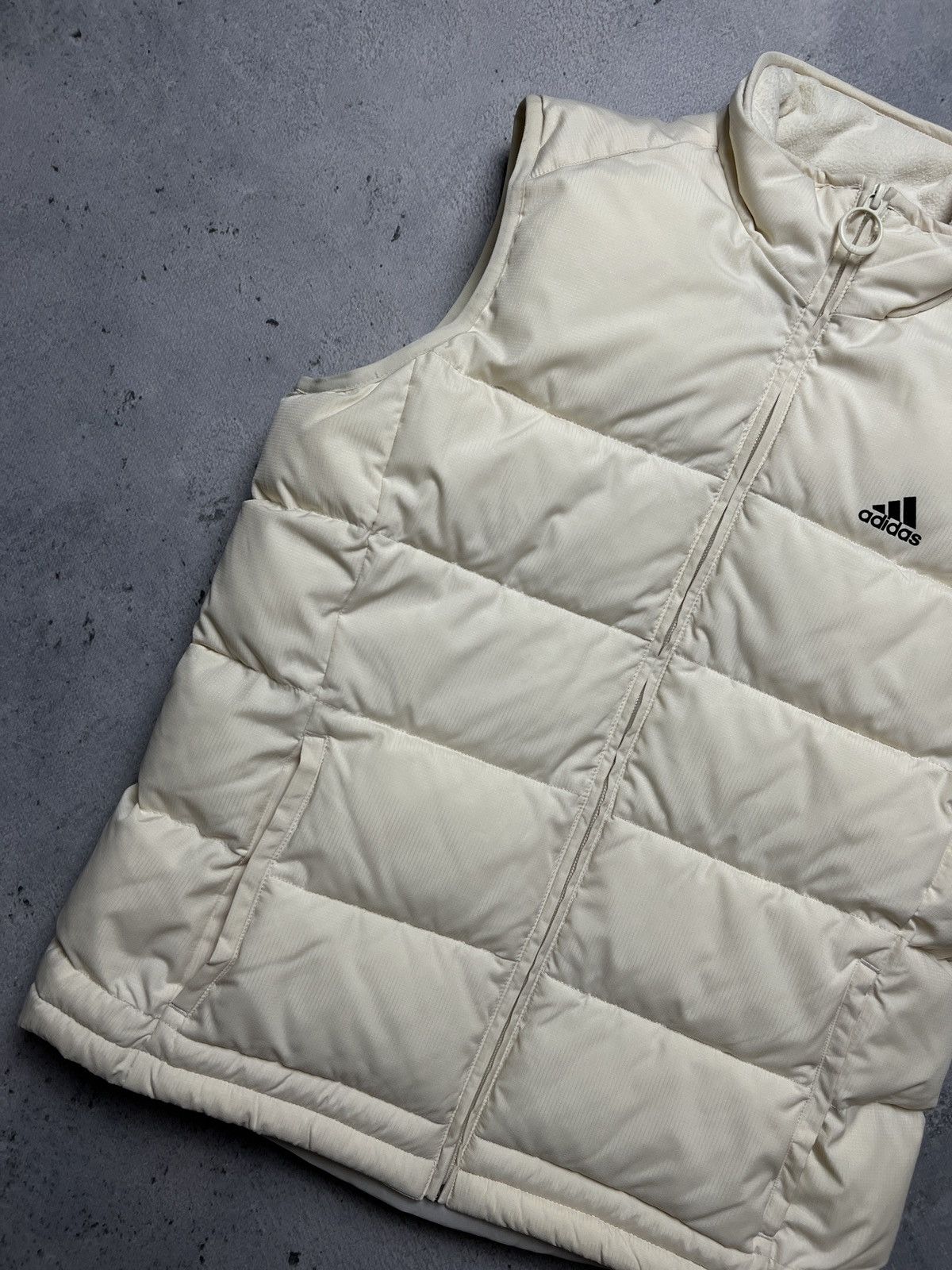 Adidas 00s Adidas Zipper Vintage Puffer Zip-Up Vest y2k 90s Size S / US 4 / IT 40 - 2 Thumbnail