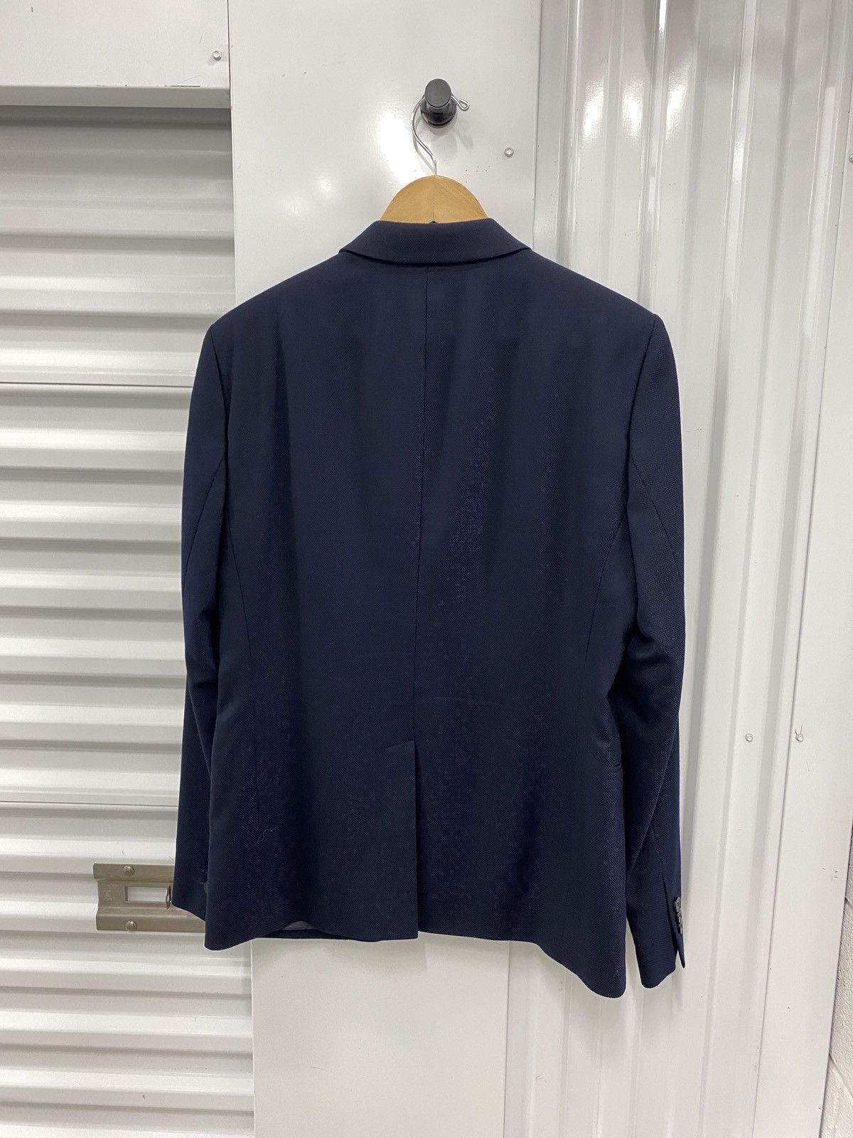Emporio Armani Emporio Armani Virgin Wool Navy Blazer Size 40R - 2 Thumbnail