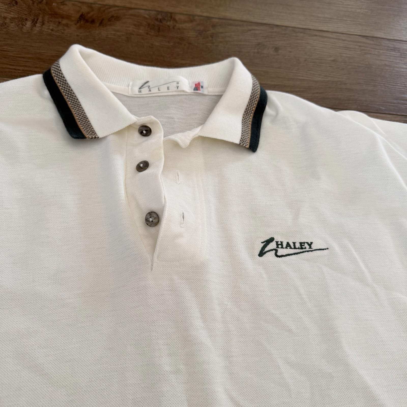 Other Vintage 80s 90s Haley White Polo Shirt Preppy Size US XL / EU 56 / 4 - 2 Thumbnail