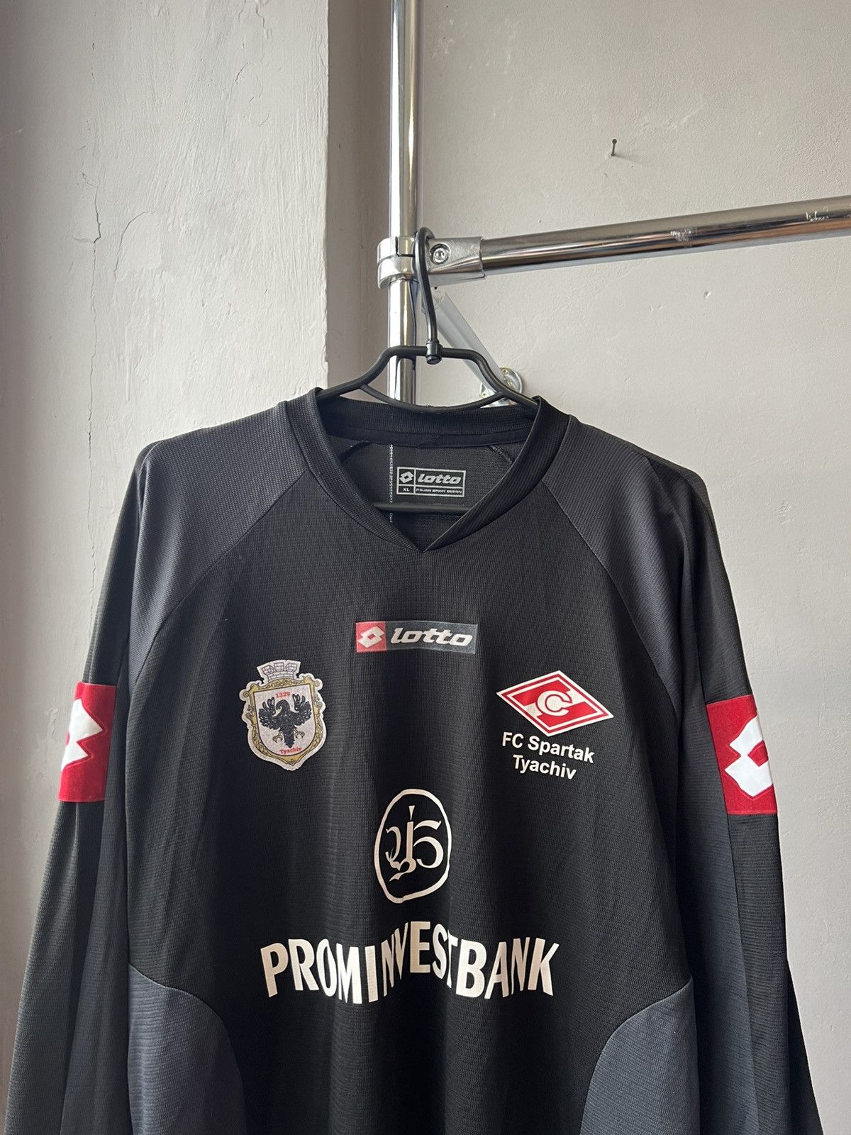 Lotto Sport 2006 FC Spartak Tyachiv Ukraine GK #1 Soccer Jersey match Size US XL / EU 56 / 4 - 3 Thumbnail