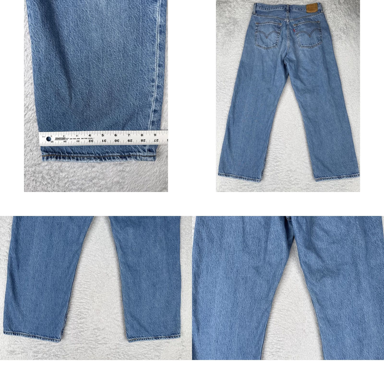 Levi's Levi's Jeans Womens 31x27 High Rise Ribcage Straight Ankle Distressed Medium Blue Pocket Five-Pocket Womens Jeans 90s Retro Size 24" / US 00 / IT 34 - 10 Thumbnail