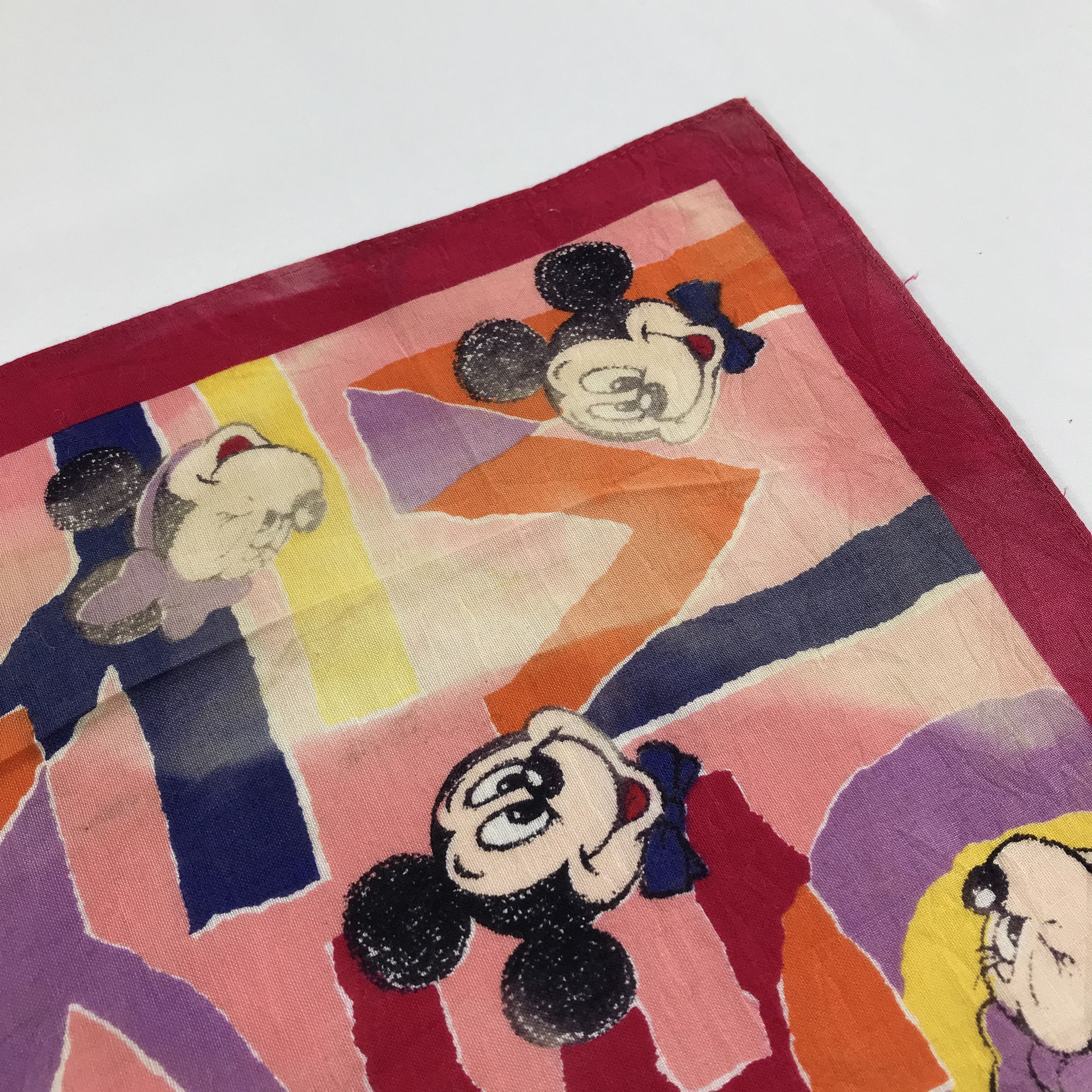 Disney × Vintage Disney Bandana / Handkerchief / Neckerchief - S1873 Size ONE SIZE - 5 Thumbnail