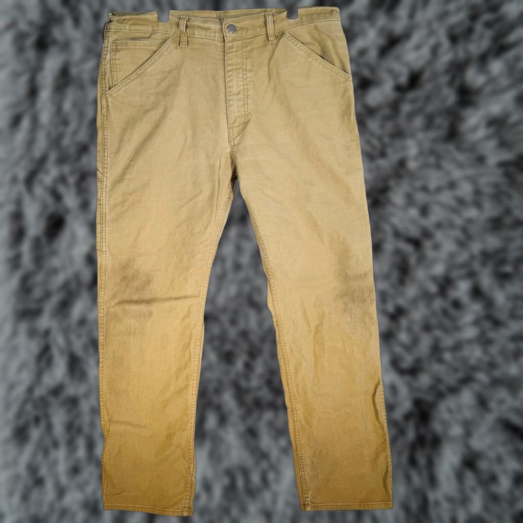 Levi's Levi's Workwear Carpenter Pants Slim Taper Brown Canvas Stretch 38x33 Mens Size US 38 / EU 54 - 1 Thumbnail