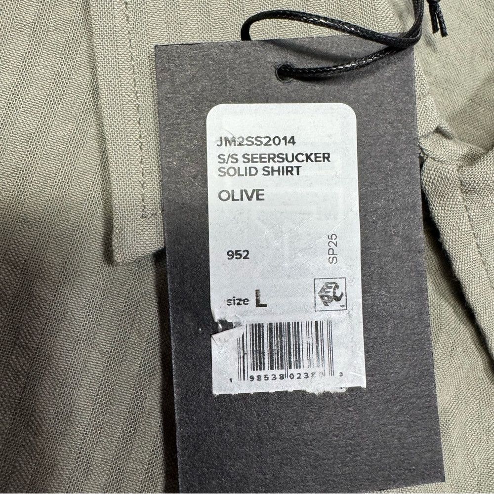 Joe's NWT New $148 Joe's Cotton Seersucker Short Sleeve Button-Up Size US L / EU 52-54 / 3 - 6 Thumbnail