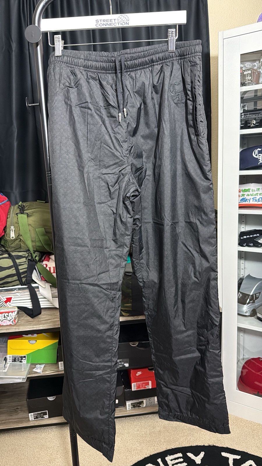 Chrome Hearts CHROME HEARTS “TRASH PICKUP” NYLON PANTS SIZE LARGE BLACK Size US 34 / EU 50 - 2 Thumbnail