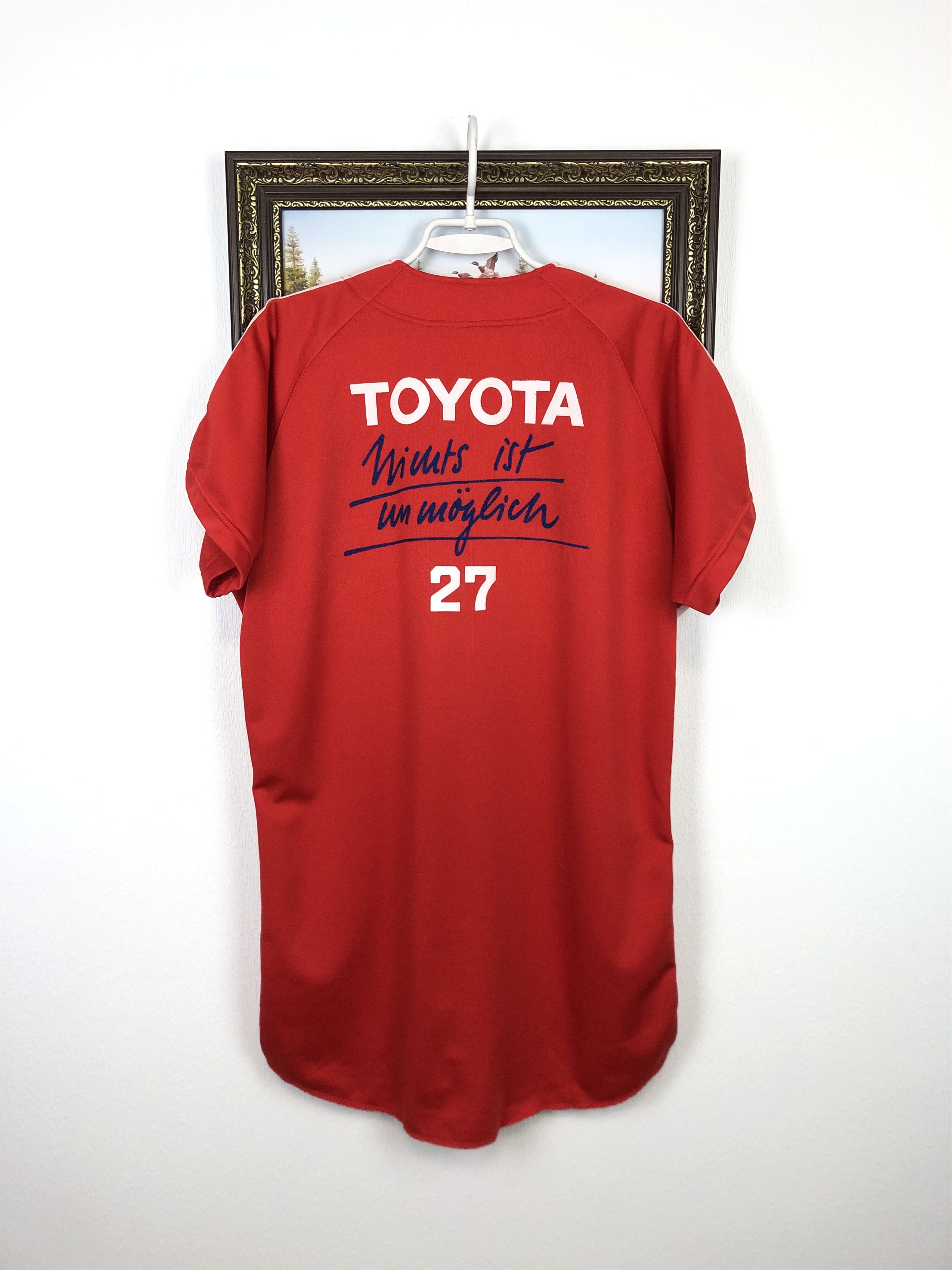 Vintage Vintage Racing Toyota NASCAR Shirt Red Jersey Button Up Tee Size US L / EU 52-54 / 3 - 8 Thumbnail