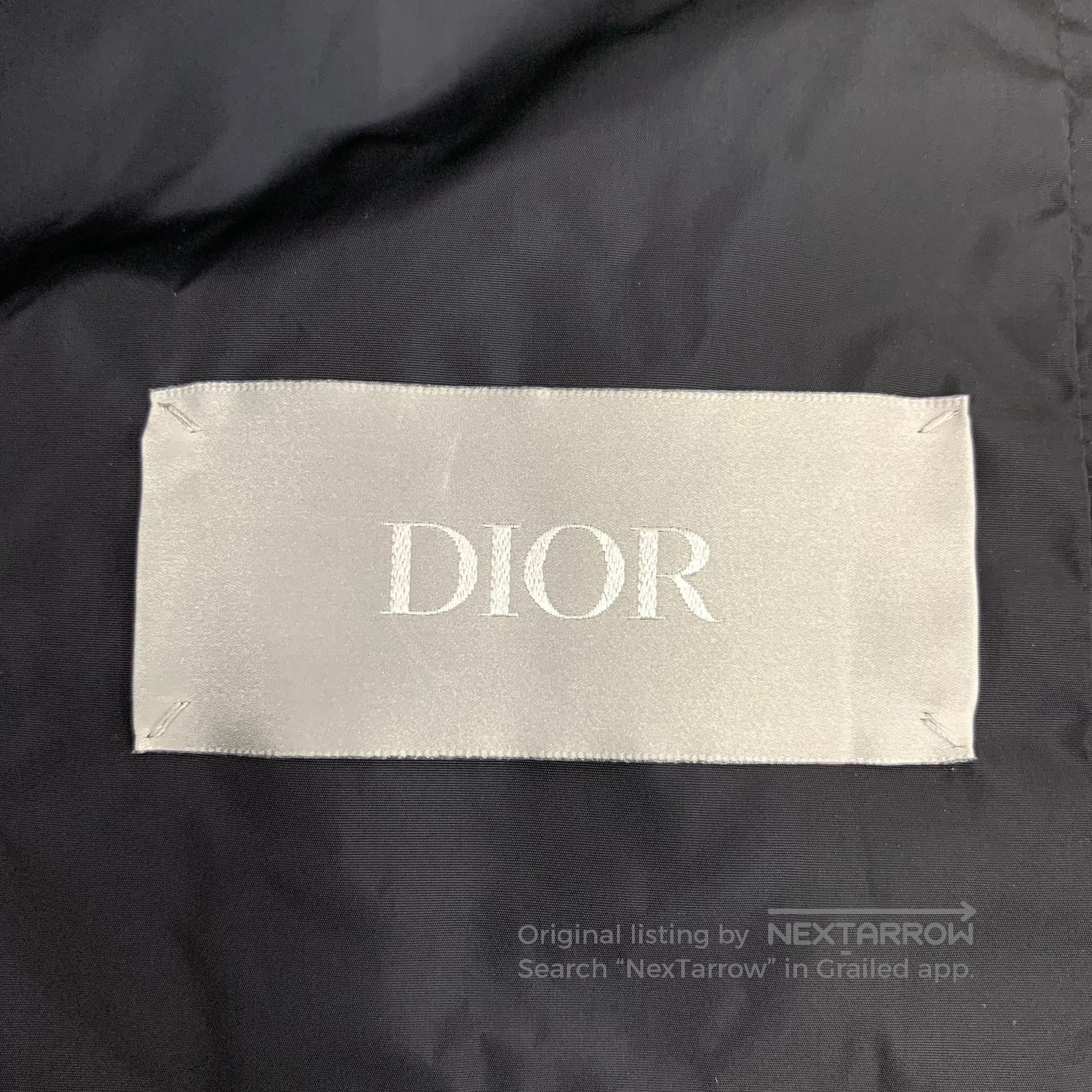 Dior Dior Black Logo Subtle Pattern Full Print Stand Collar Zip Size US L / EU 52-54 / 3 - 6 Thumbnail
