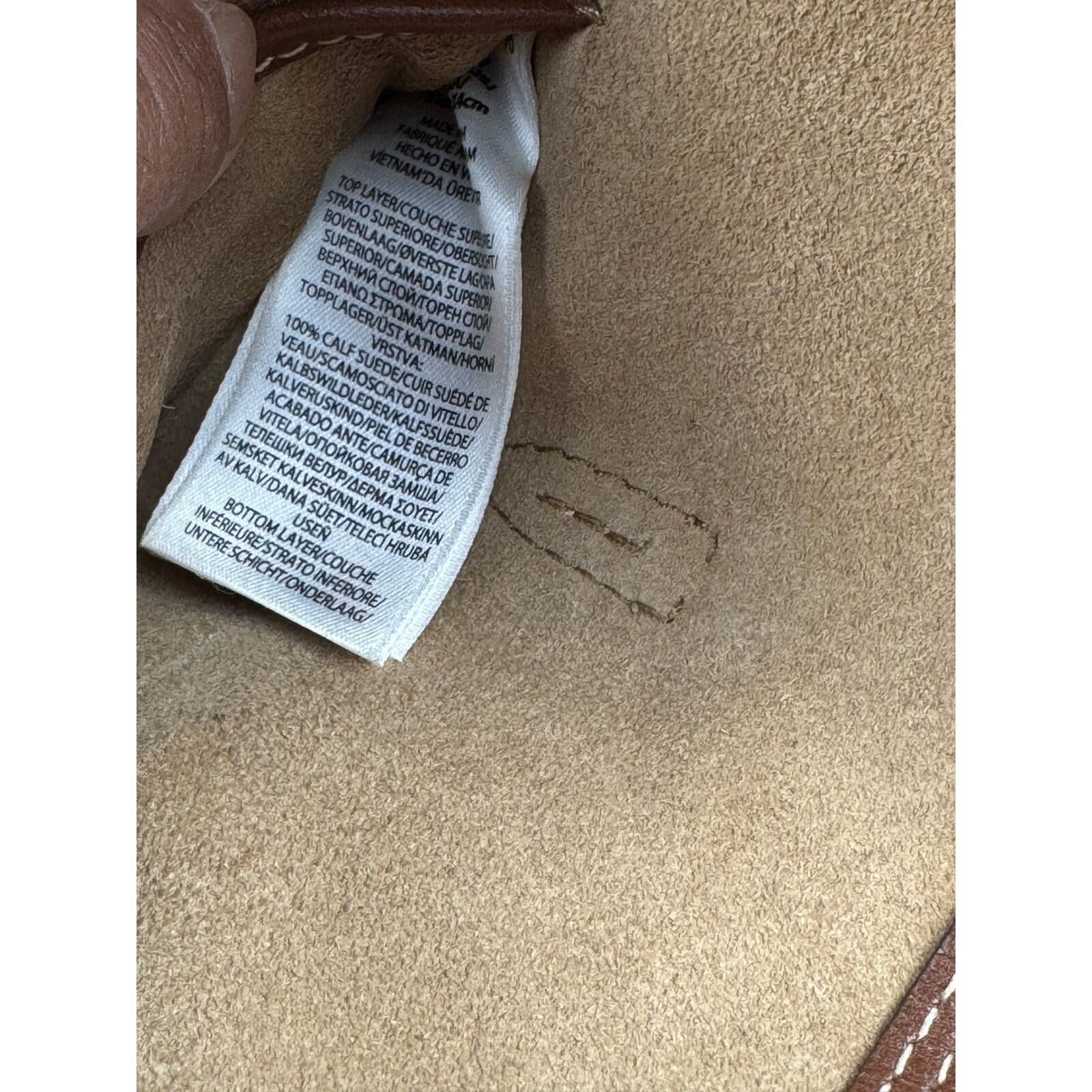 Polo Ralph Lauren Mini Polo ID Ralph Lauren Cinnamon Cuoio Suede Shoulder Bag Size ONE SIZE - 9 Thumbnail