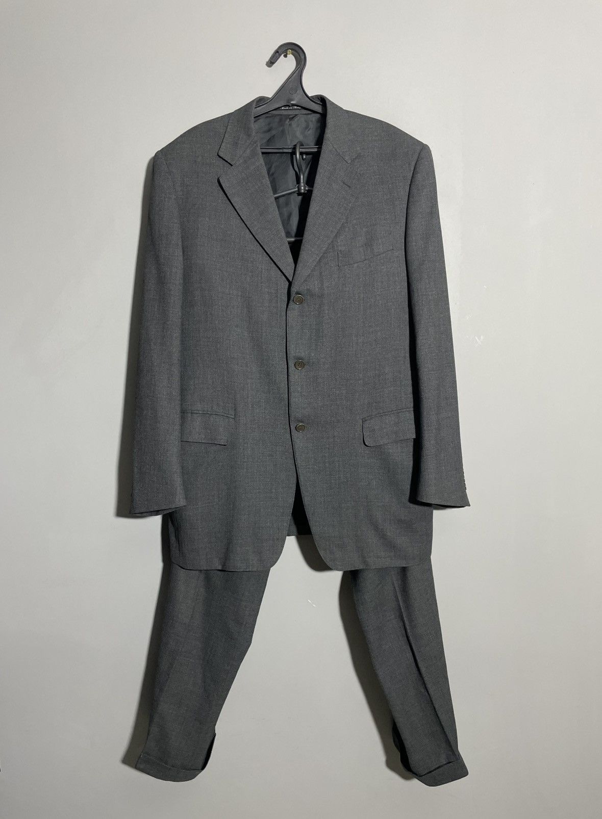 Canali Vintage Canali Two Piece Wool Suit Blazer/Pants Italy Size 52L - 1 Thumbnail