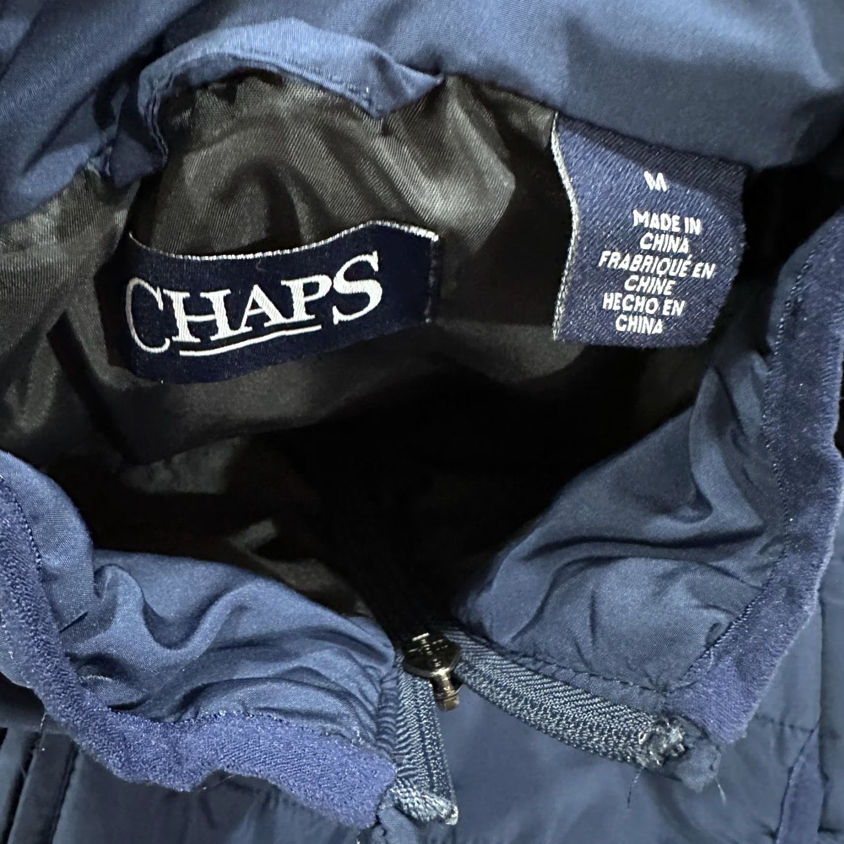 Chaps Chaps Vest Mens M Blue Quilted Full Zip Pockets Outdoor Gorpcore Hiking Casual Shirt/Outerwear/Coat (adjust to one word category) Size US M / EU 48-50 / 2 - 3 Thumbnail