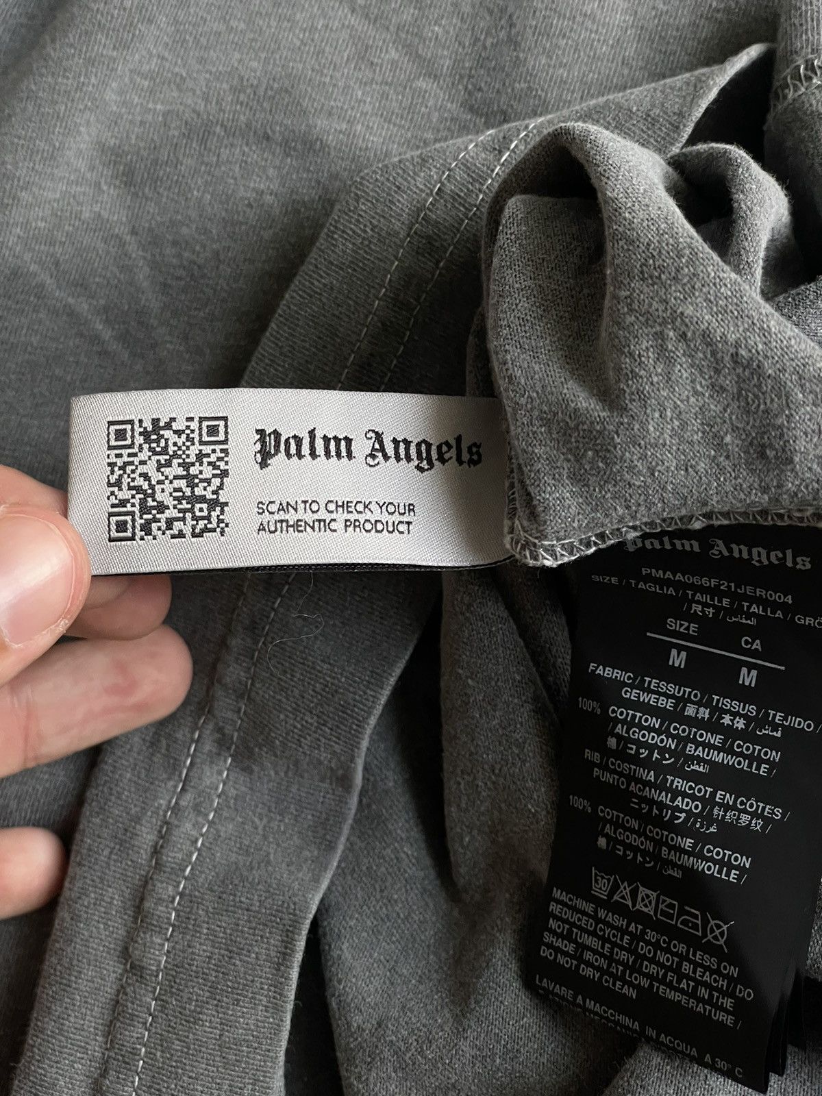 Palm Angels PALM ANGELS Tonal Palm Tree-Print T-Shirt Size US M / EU 48-50 / 2 - 6 Thumbnail