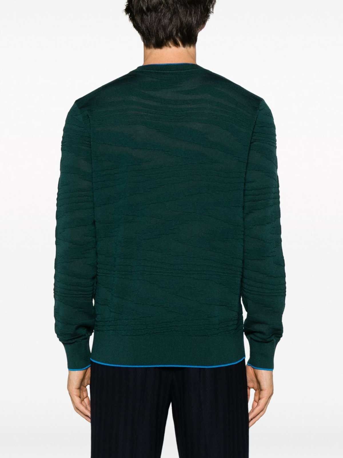 Missoni o1y0225 Crewneck Sweater in Dark Green Size US S / EU 44-46 / 1 - 3 Thumbnail