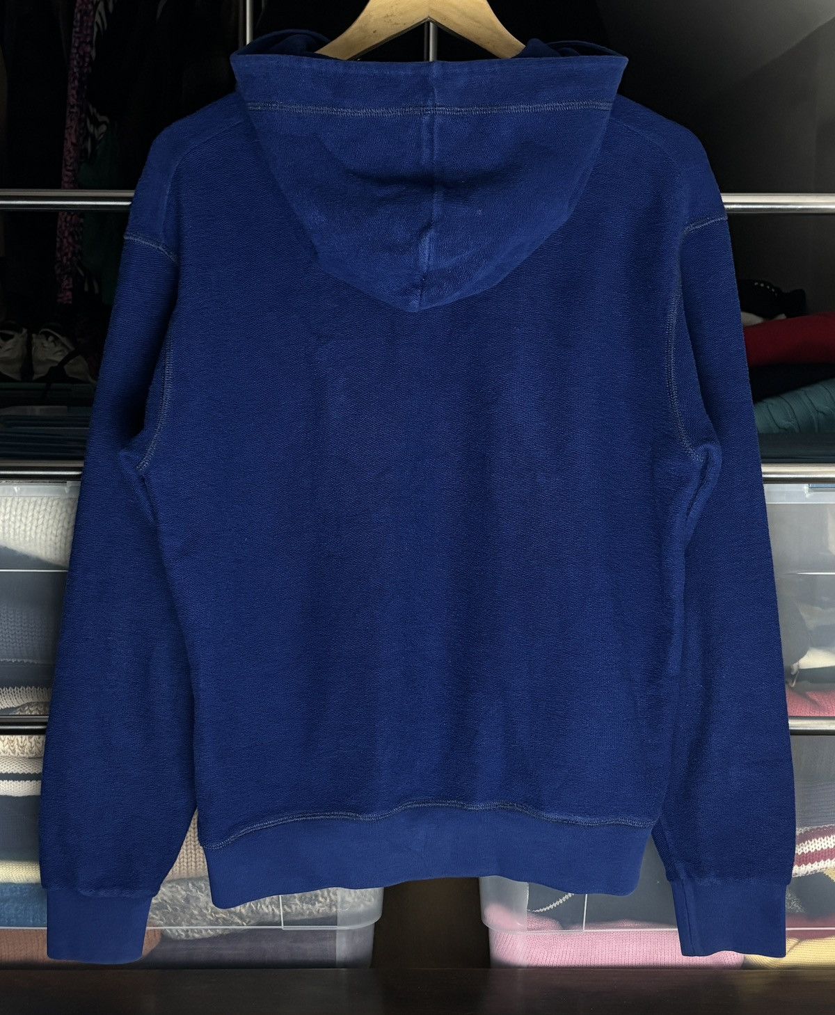 Dsquared2 Dsquared2 Blue Big Logo Towel Hoodie Sweatshirt Size US S / EU 44-46 / 1 - 4 Thumbnail