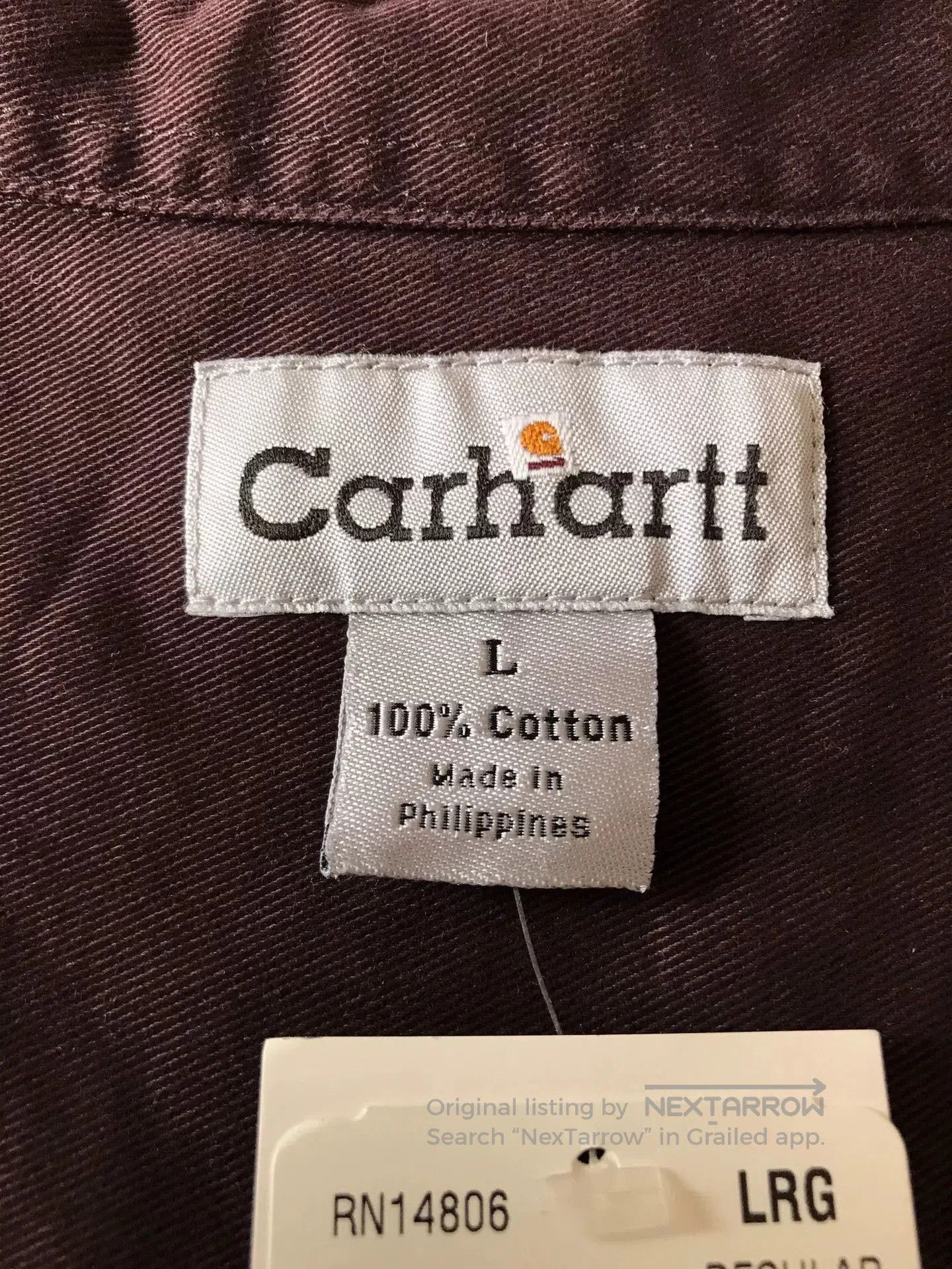 Carhartt Carhartt S09 DWN Work Shirt. Size US L / EU 52-54 / 3 - 7 Thumbnail
