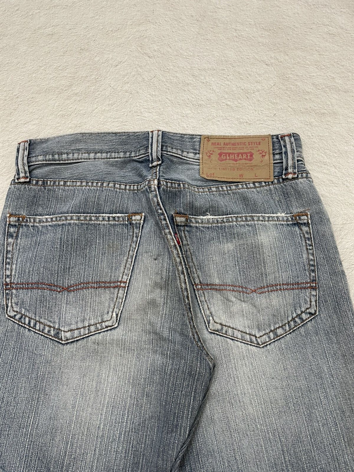 Japanese Brand 2000s Diesel Ripped Denim Washed Jeans Loose Fit Y2K Size US 32 / EU 48 - 8 Thumbnail