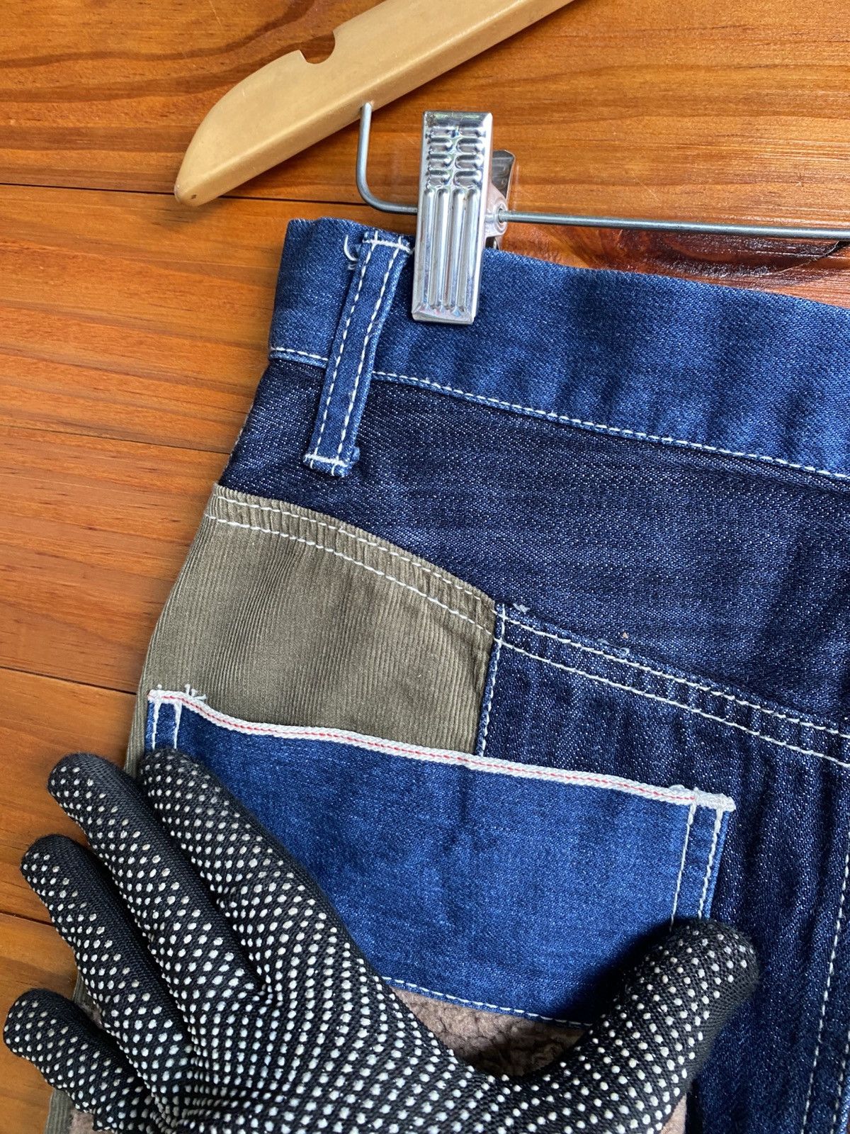 Ne-Net Ne-net Patchwork Denim Mini Skirt Designer Avant-Garde Size 26" / US 2 / IT 38 - 14 Thumbnail