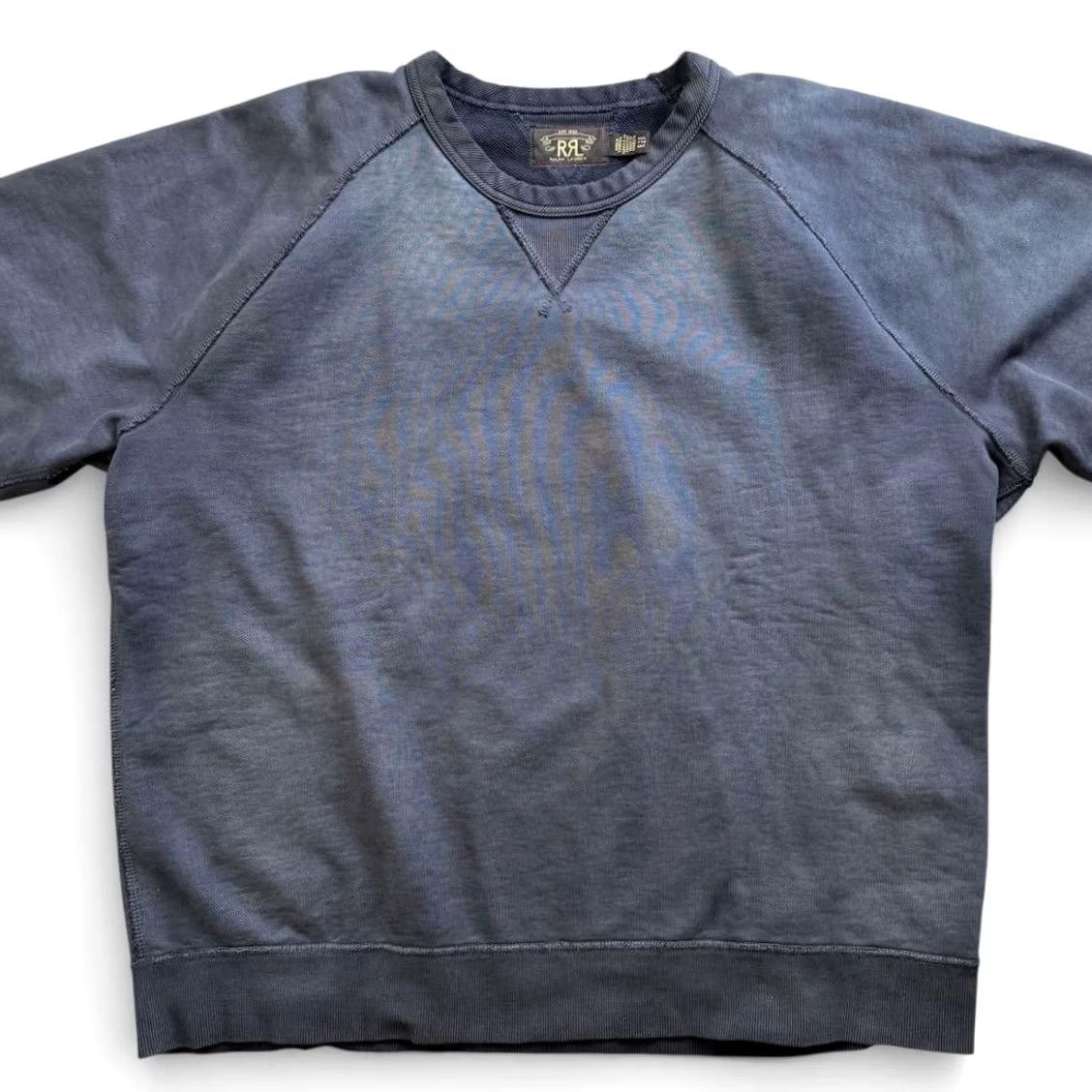Ralph Lauren RRL RALPH LAUREN SWEATSHIRT SIZE 2XL NAVY GARMENT-DYED FRENCH TERRY USED MEN Size US XXL / EU 58 / 5 - 2 Thumbnail