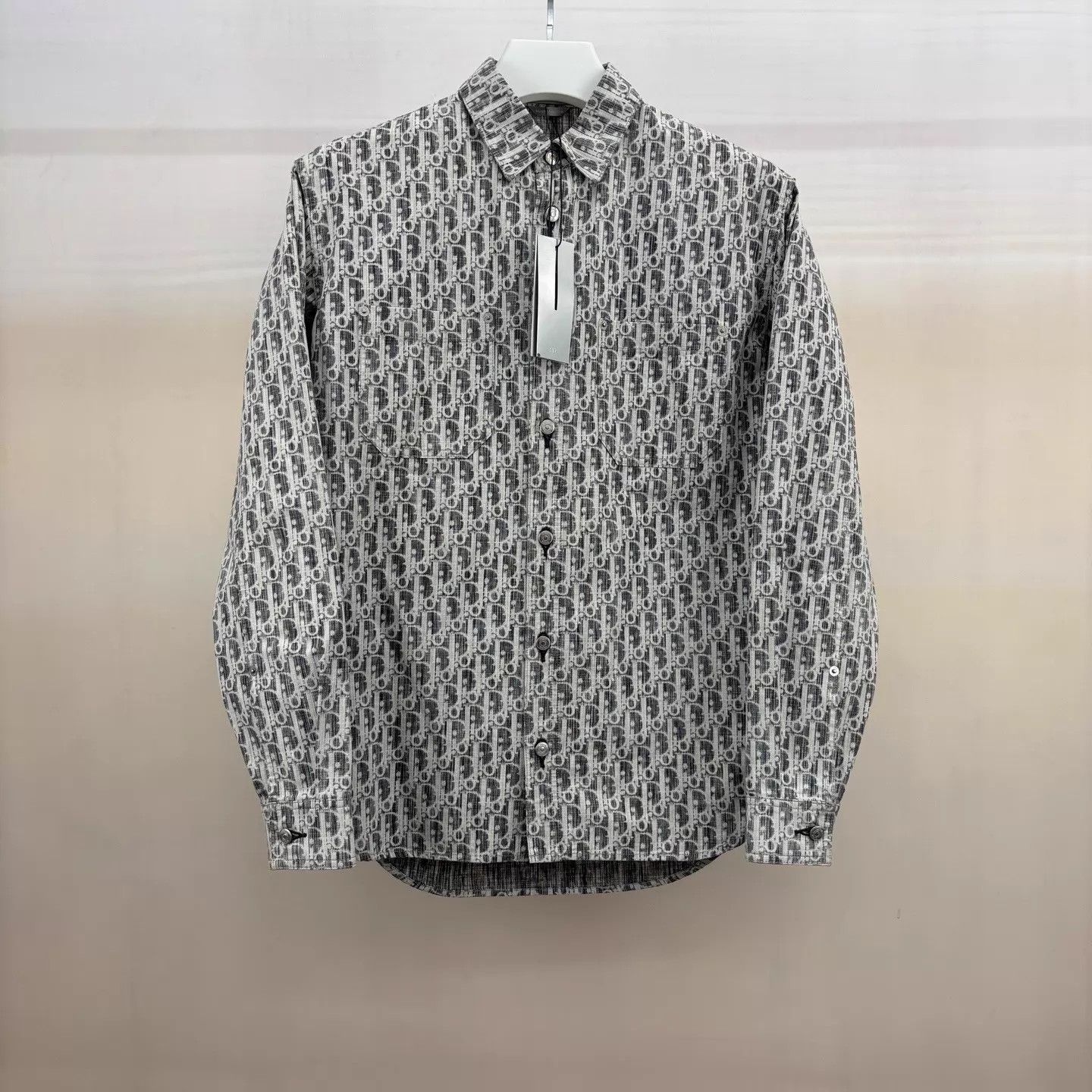 Dior Dior Oblique Print Black & White Shirt Size US M / EU 48-50 / 2 - 1 Thumbnail