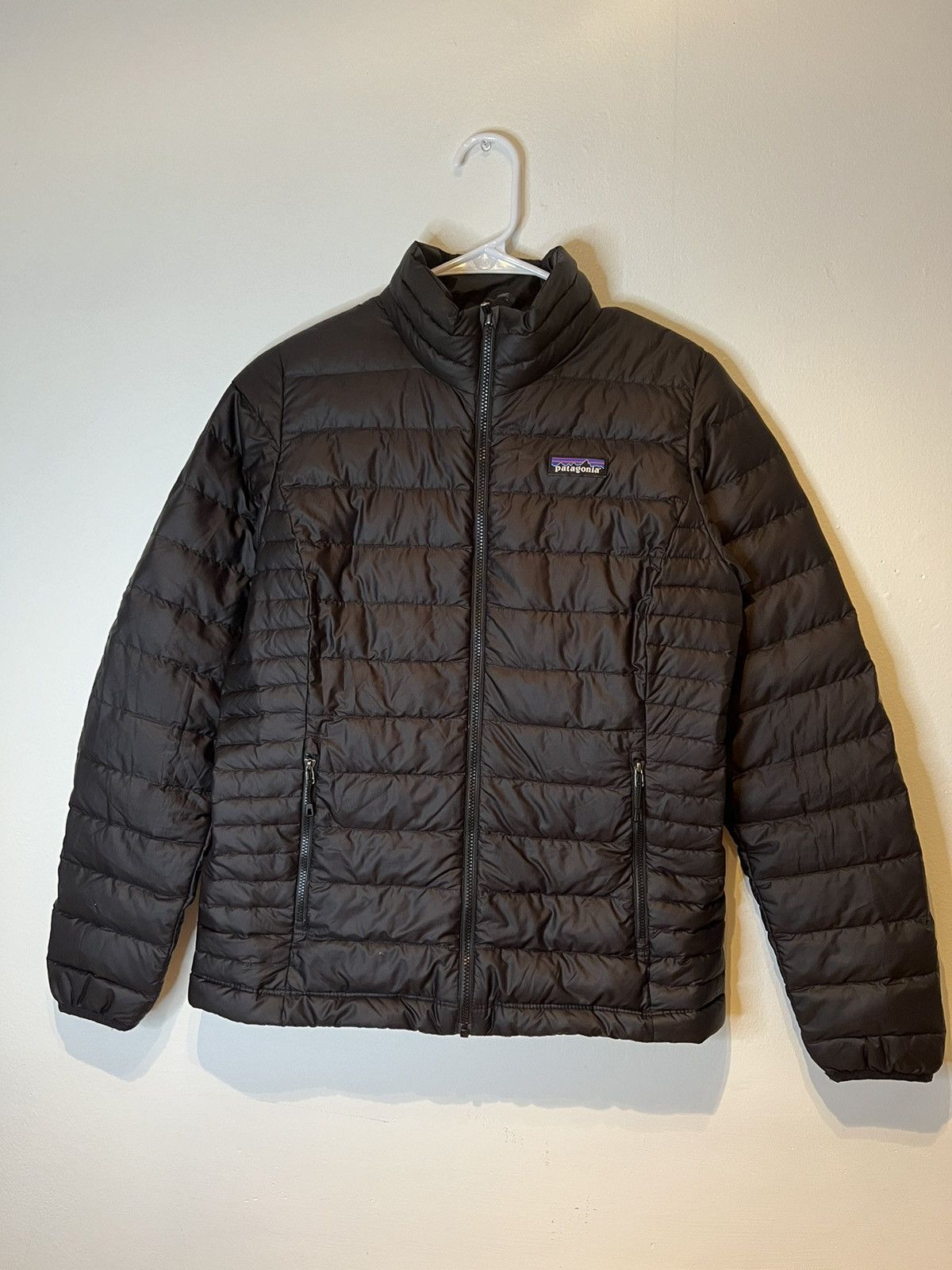 image of Patagonia Womens Black Jacket Black Puffer Coat Size Small