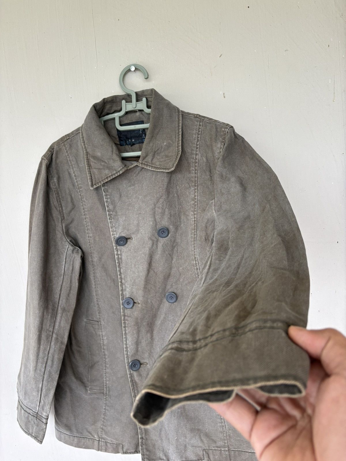 Japanese Brand Japanese Spec Outfitter Double Breasted Coat Denim Jacket Size US M / EU 48-50 / 2 - 5 Thumbnail