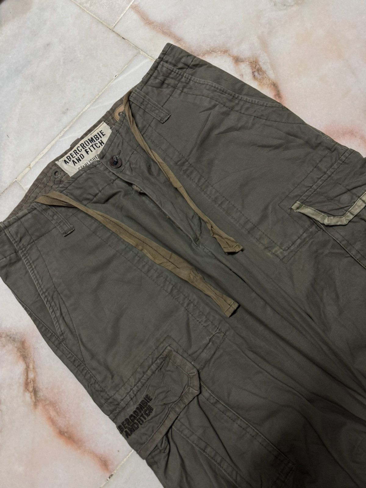 Abercrombie & Fitch Y2K ABERCROMBIE UTILITY MILITARY REG.US.TM CARGO PANTS Size US 34 / EU 50 - 5 Thumbnail