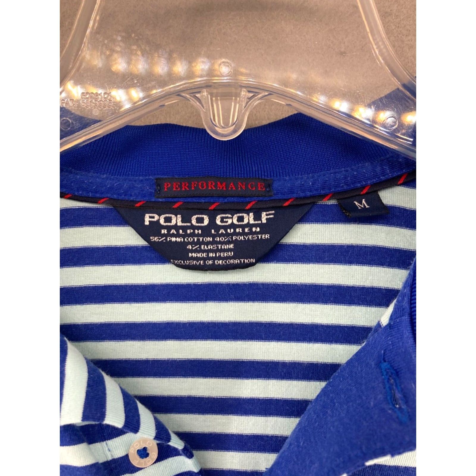 Polo Ralph Lauren Polo Ralph Lauren Polo Golf Shirt - Mens Medium Blue Cotton Blend Size US M / EU 48-50 / 2 - 5 Thumbnail