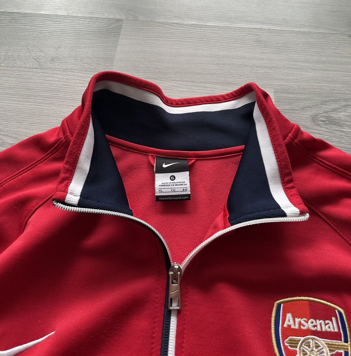 Nike Vintage zip track jacket Nike FC Arsenal Size US XL / EU 56 / 4 - 6 Thumbnail