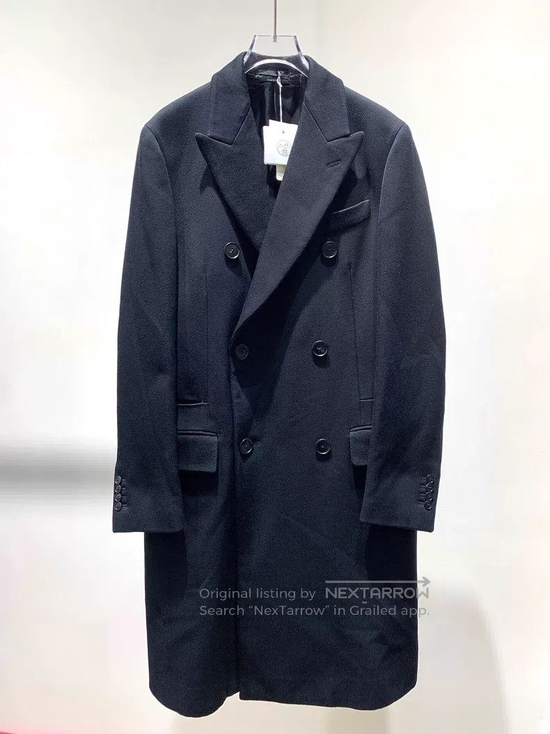 Hermes Hermes Black Double Breasted Cashmere Coat Size US M / EU 48-50 / 2 - 1 Thumbnail