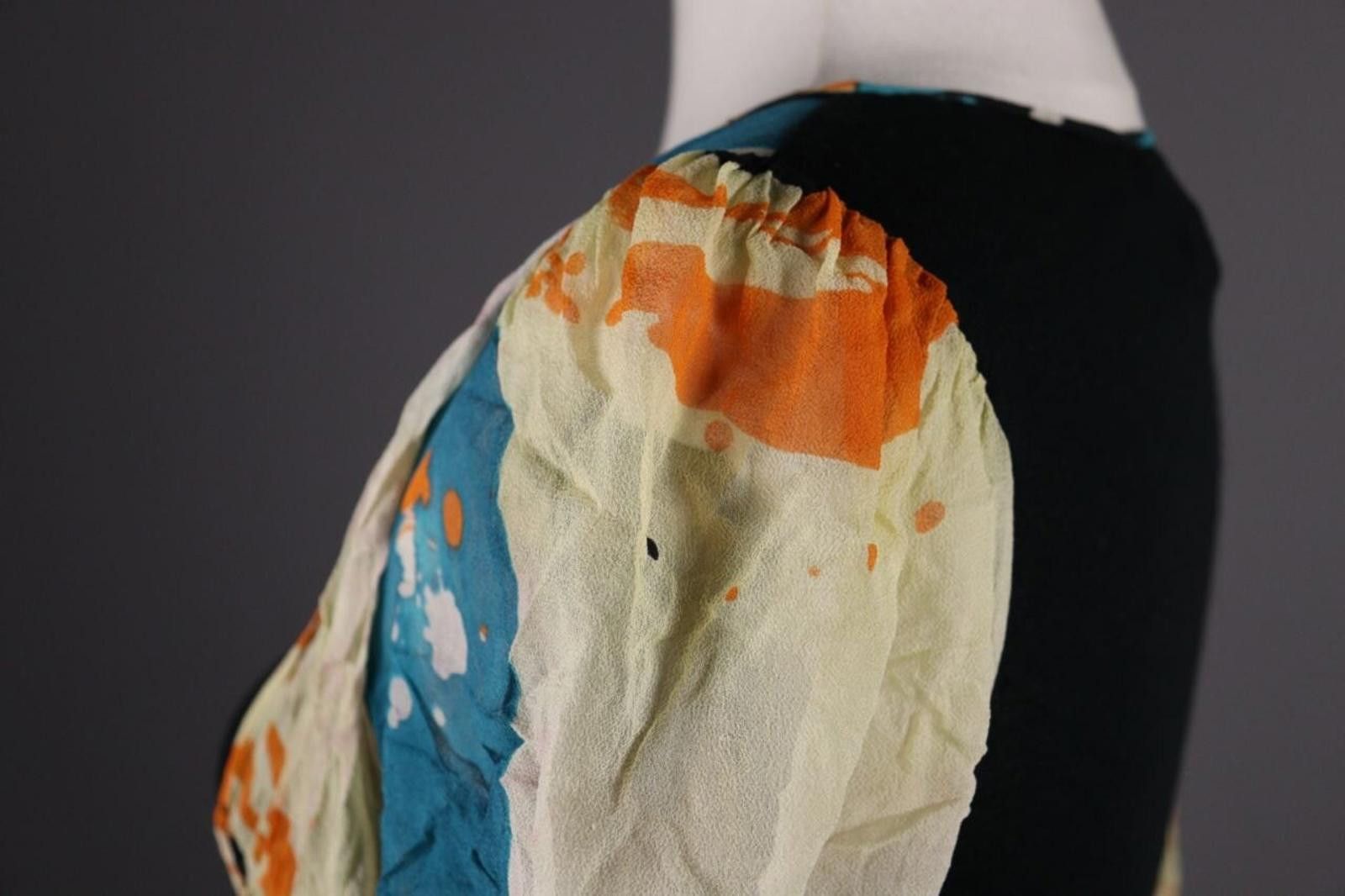 Custo Barcelona CUSTO BARCELONA Multicolor Abstract Silk Top Shirt Size 2 Size XS / US 0-2 / IT 36-38 - 10 Thumbnail