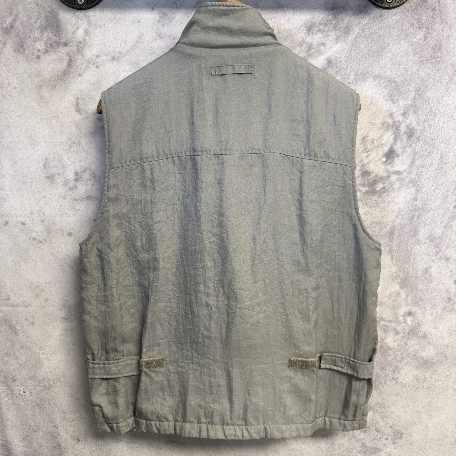 Gap GAP Fleece Lined Quilted Full Zip Nylon Utility Vest in Gray Size US S / EU 44-46 / 1 - 2 Thumbnail