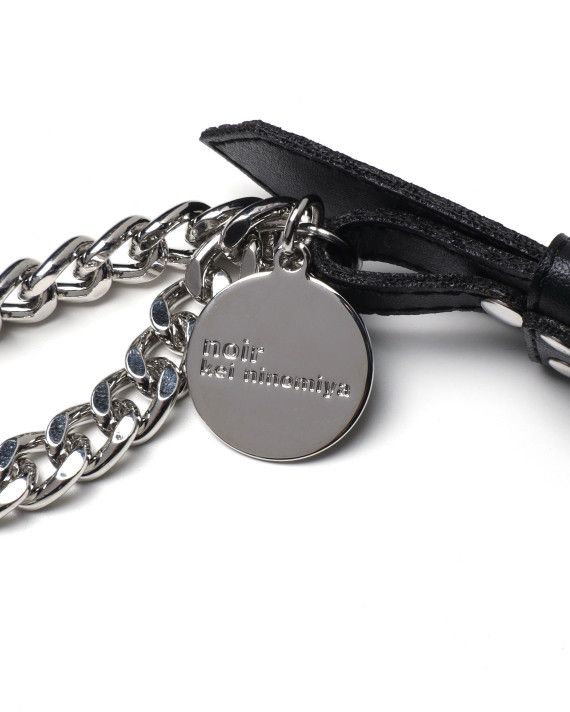 Noir Kei Ninomiya Noir Kei Ninomiya - Leather Multiple Necktie necklace black Size ONE SIZE - 10 Thumbnail