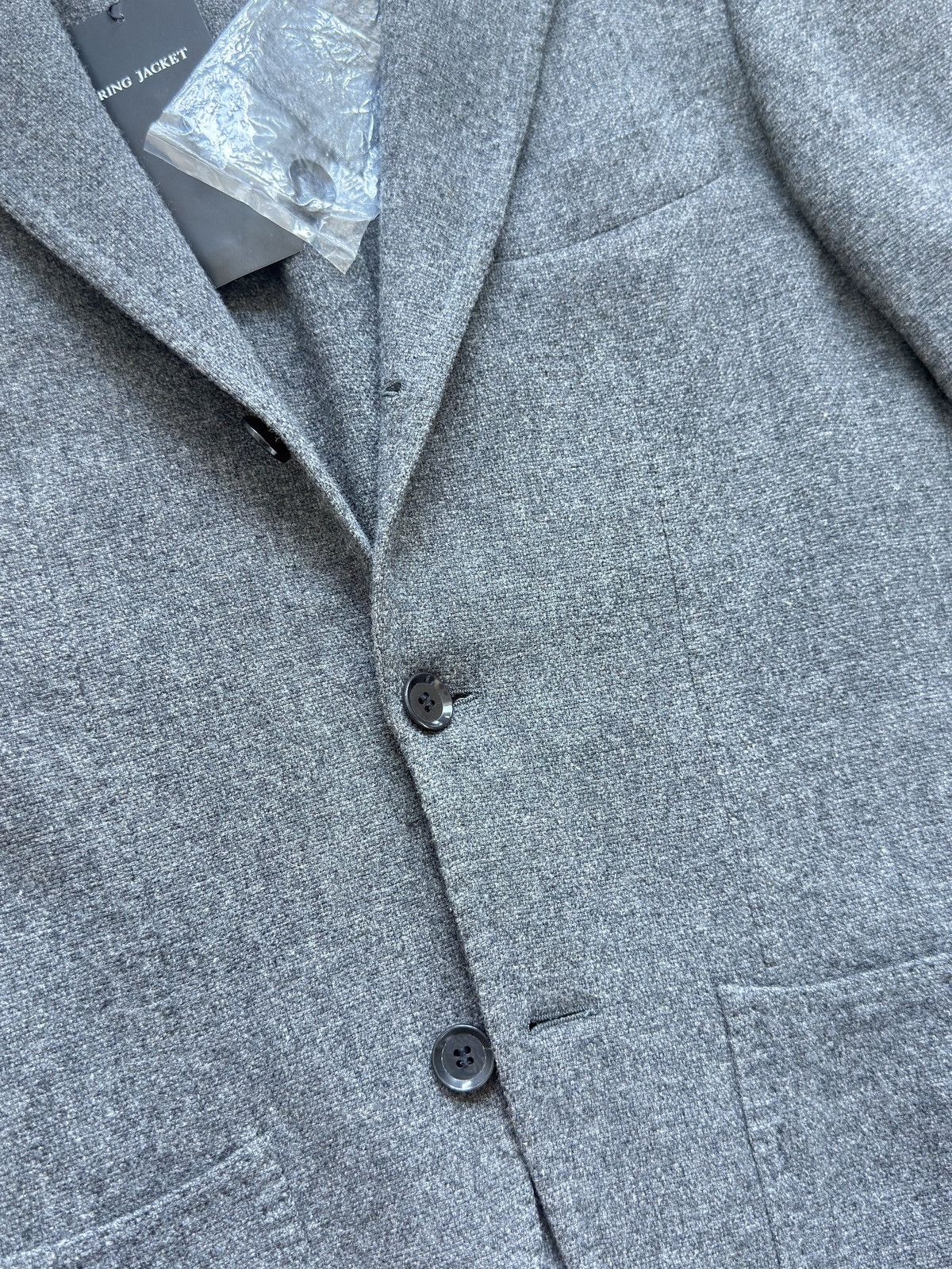 Ring Jacket Ring Jacket Mens Balloon Wool Japan Made 3 buttons Jacket Size 42S - 17 Thumbnail