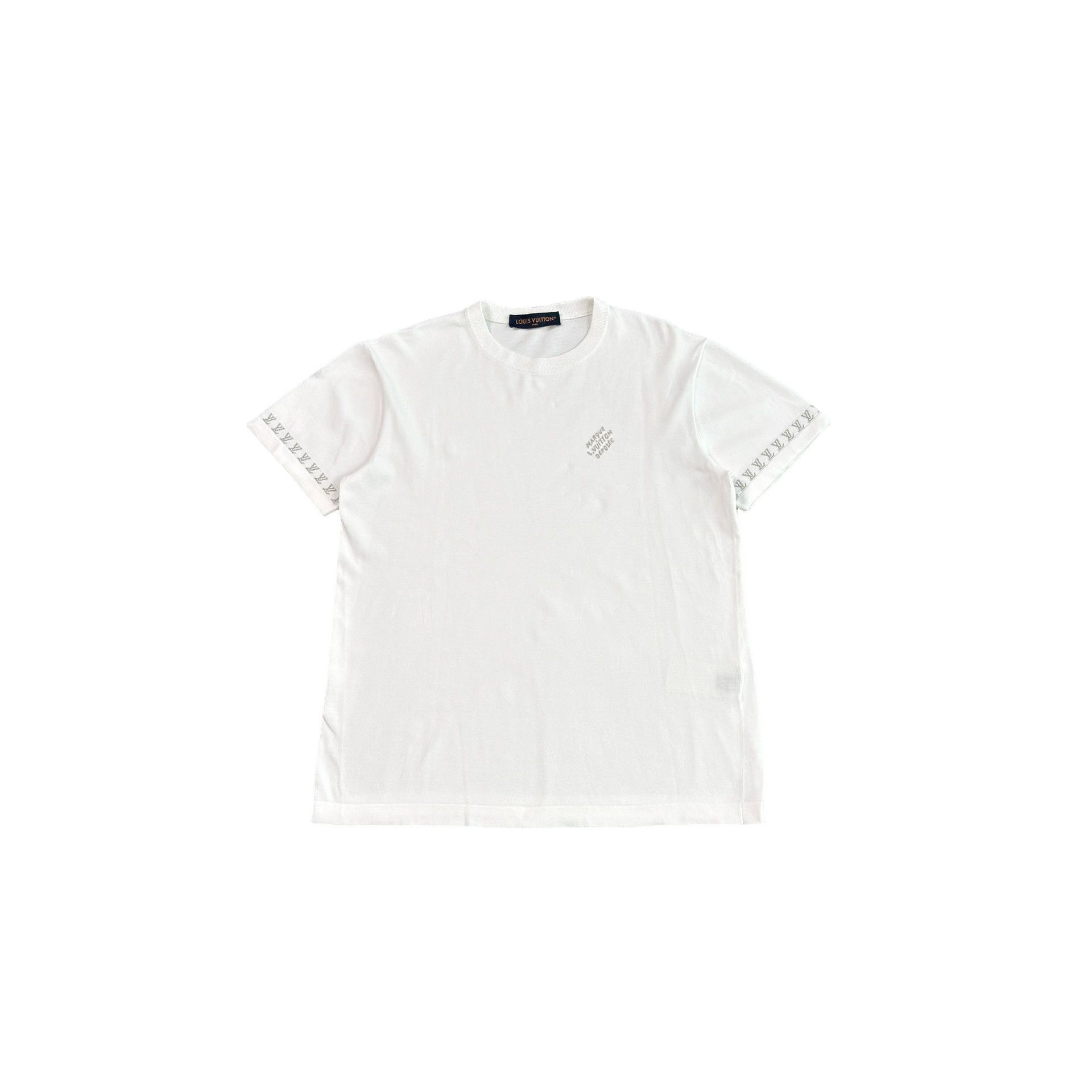Louis Vuitton Louis Vuitton Logo Cuff Knit T-Shirt S Size US S / EU 44-46 / 1 - 1 Thumbnail