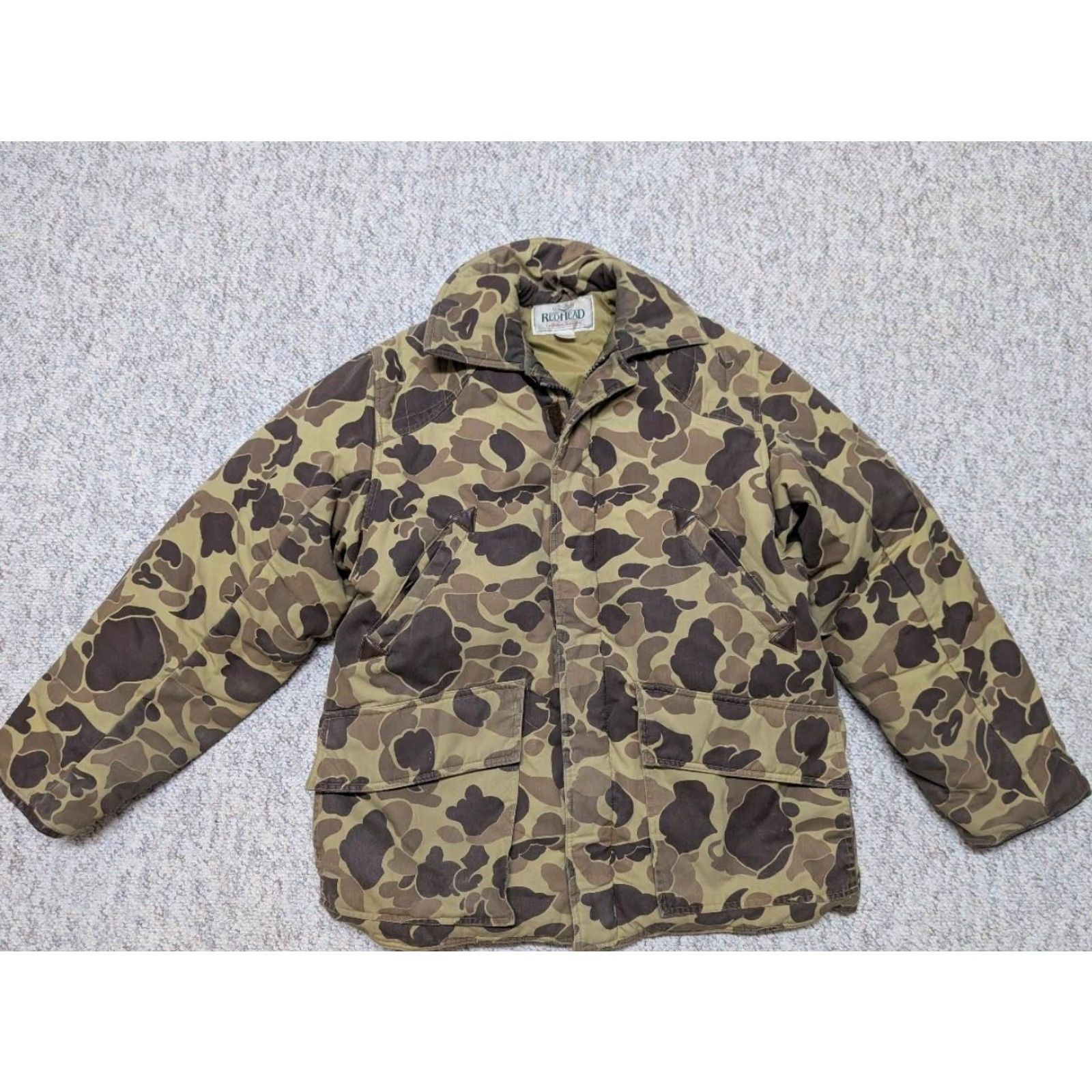 Vintage VINTAGE goose down CAMOUFLAGE PARKA jacket M MEN Brown Down insulation Cotton blend Zip 42-44 Frogskin Goose Down Parka Size US M / EU 48-50 / 2 - 7 Thumbnail