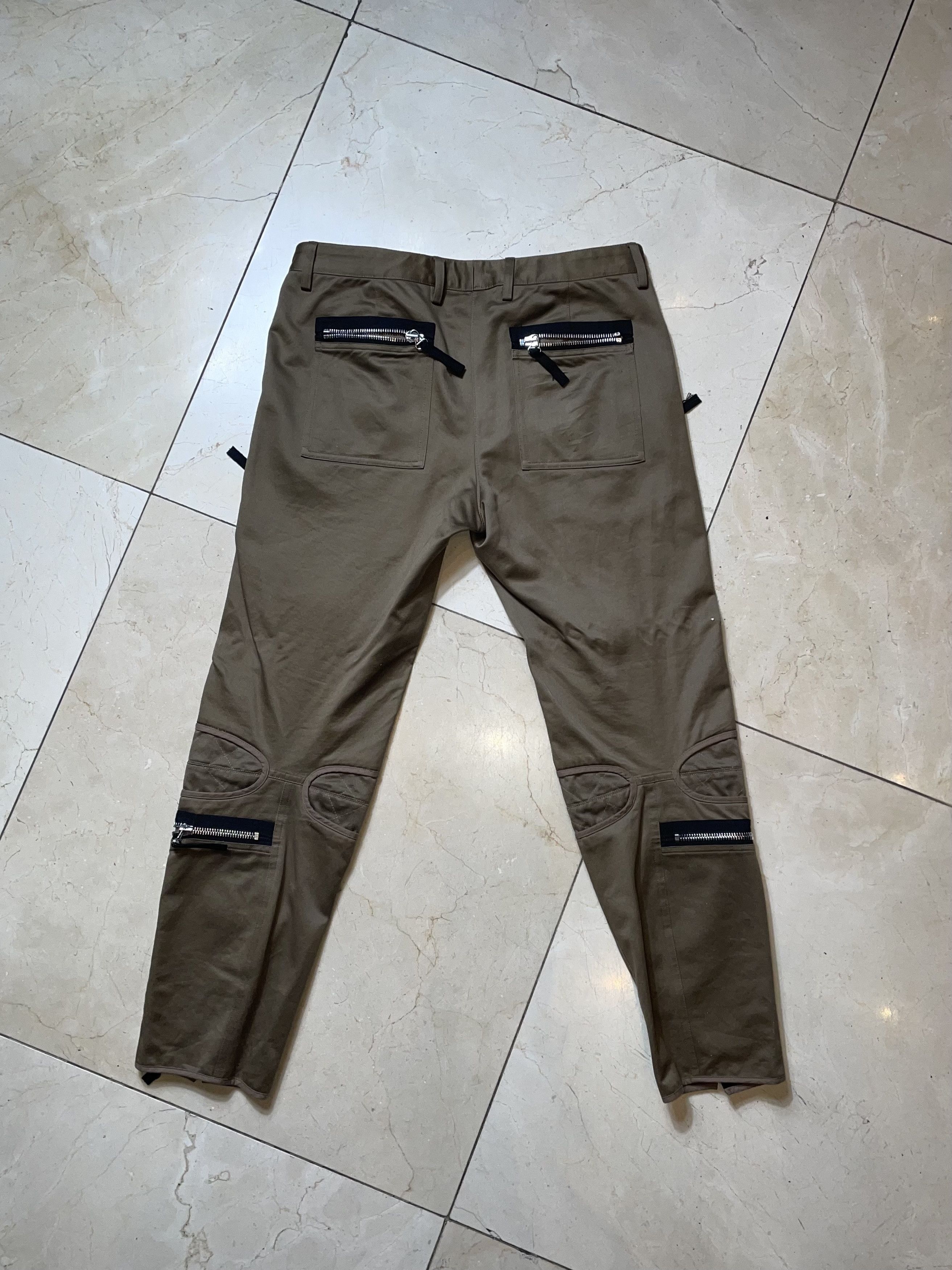 Dries Van Noten DRIES VAN NOTEN Designer Multi-Zipper Brown Pants Size US 30 / EU 46 - 3 Thumbnail