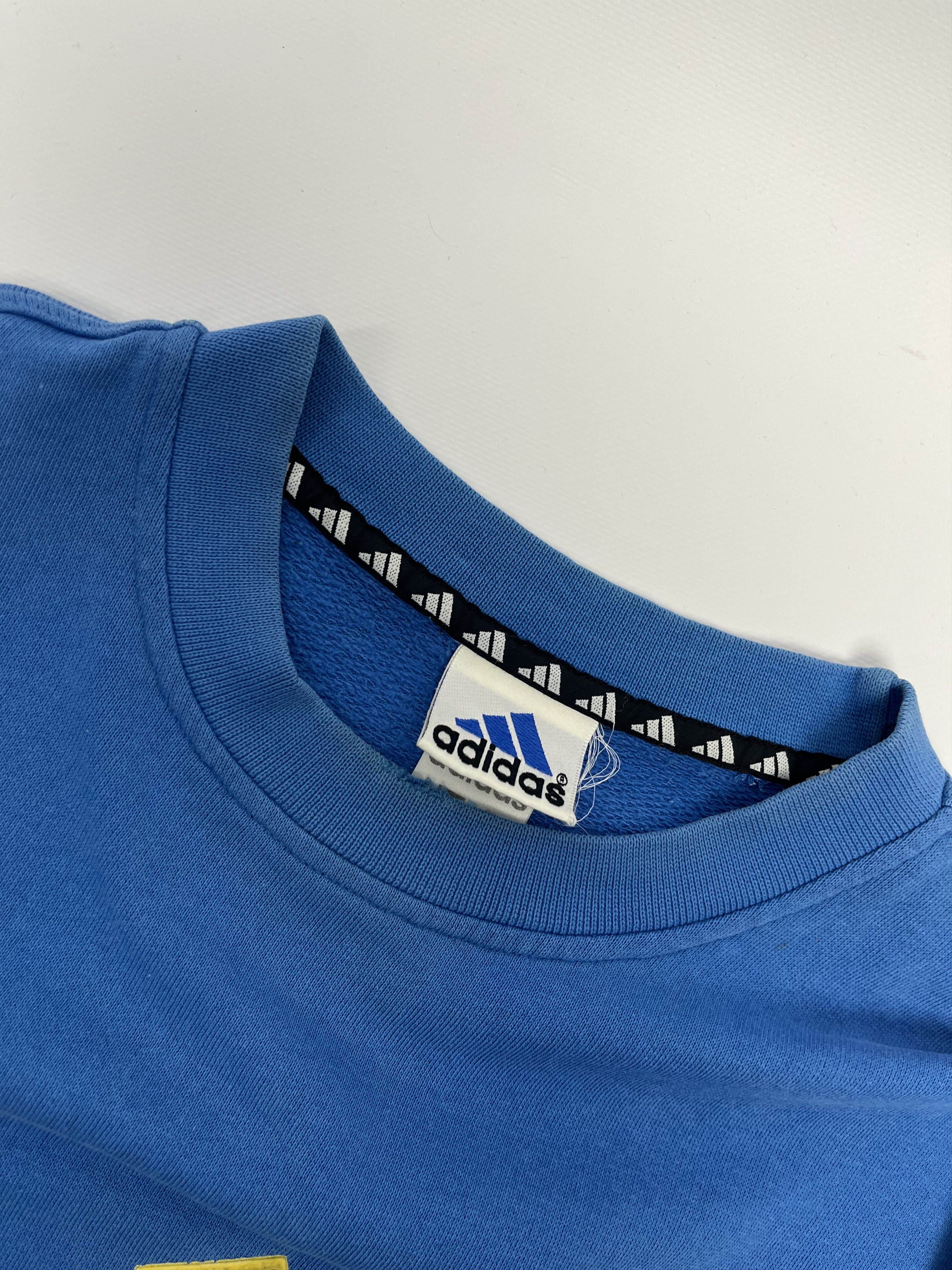 Adidas Adidas Vintage Sweatshirt Big Logo Size Small Blue Size US S / EU 44-46 / 1 - 6 Thumbnail