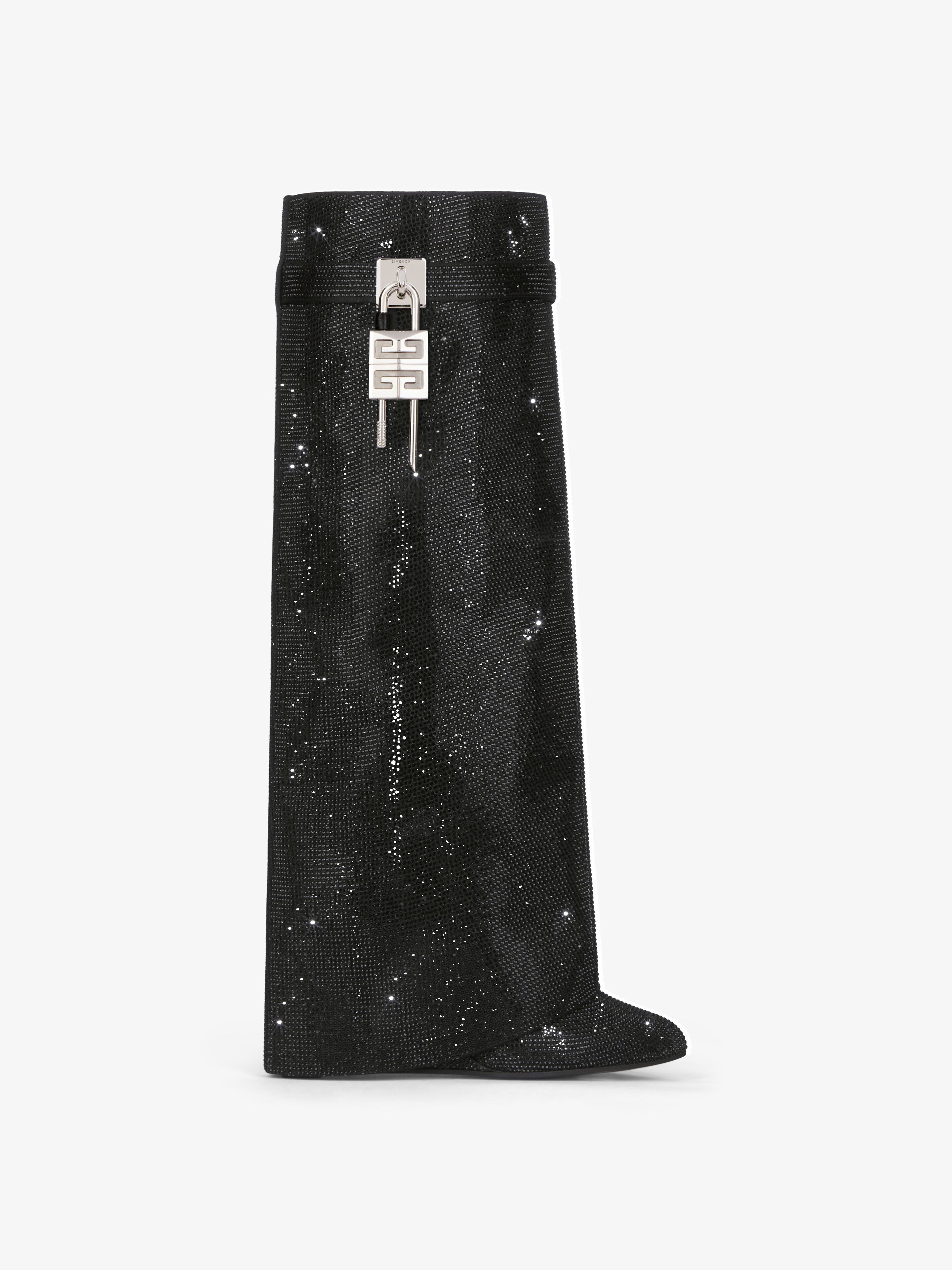 Givenchy o1srvl11e0525 Shark Lock Pant Boots 90mm in Black Size US 8 / IT 38 - 1 Thumbnail