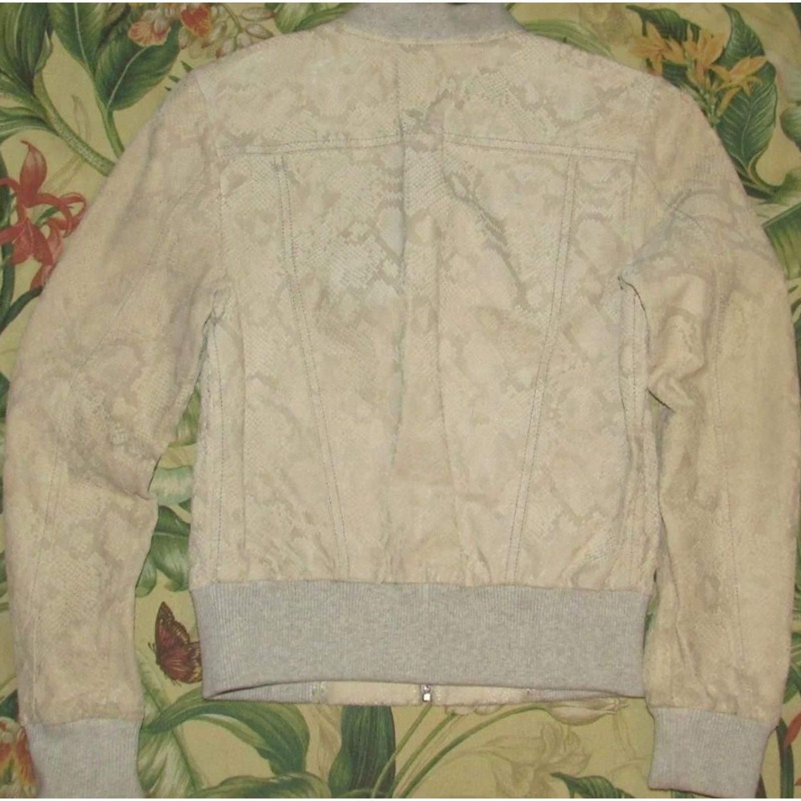 Rebecca Taylor REBECCA TAYLOR Snake Skin Printed Pig Leather Jacket Small Size S / US 4 / IT 40 - 4 Thumbnail