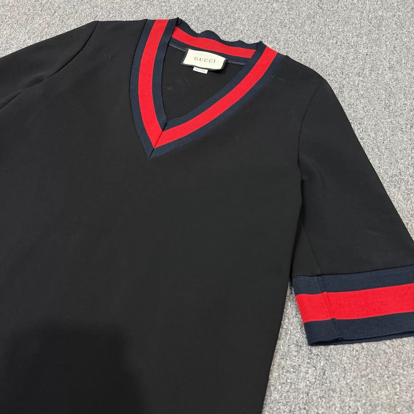 Gucci Gucci Black Red Collar Dress S 99 New Size S / US 4 / IT 40 - 3 Thumbnail