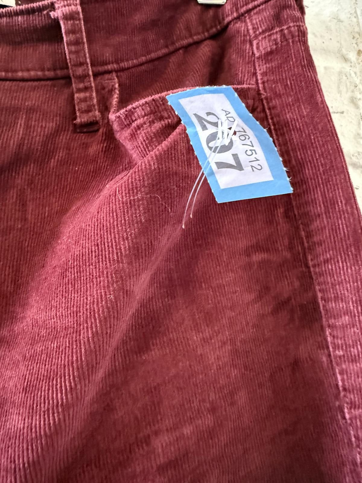 Hollister Hollister Ultra High-Rise Women's Corduroy Pants Burgundy W Size 30" / US 8 / IT 44 - 2 Thumbnail