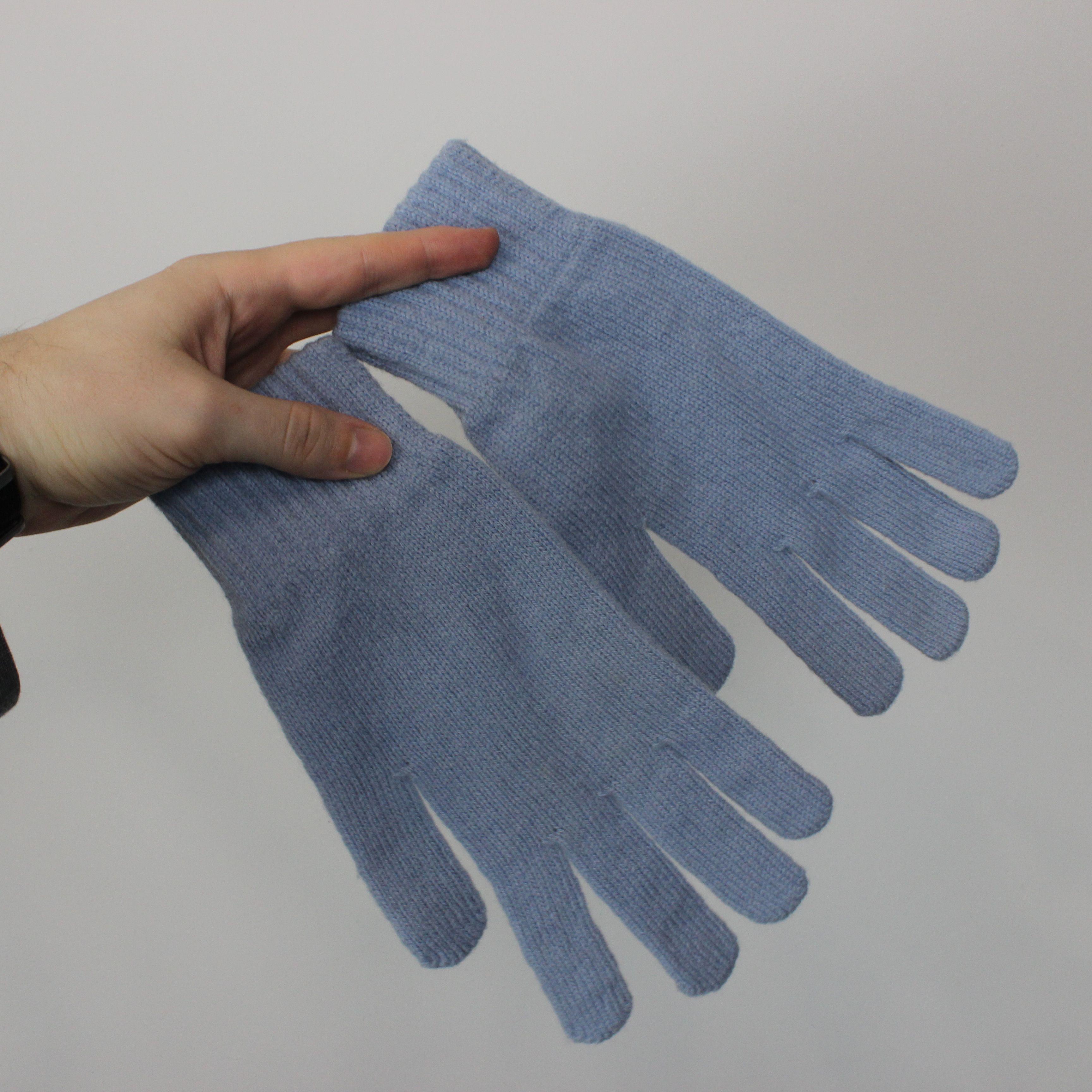Burberry Burberry gloves lambswool blue Size ONE SIZE - 3 Thumbnail