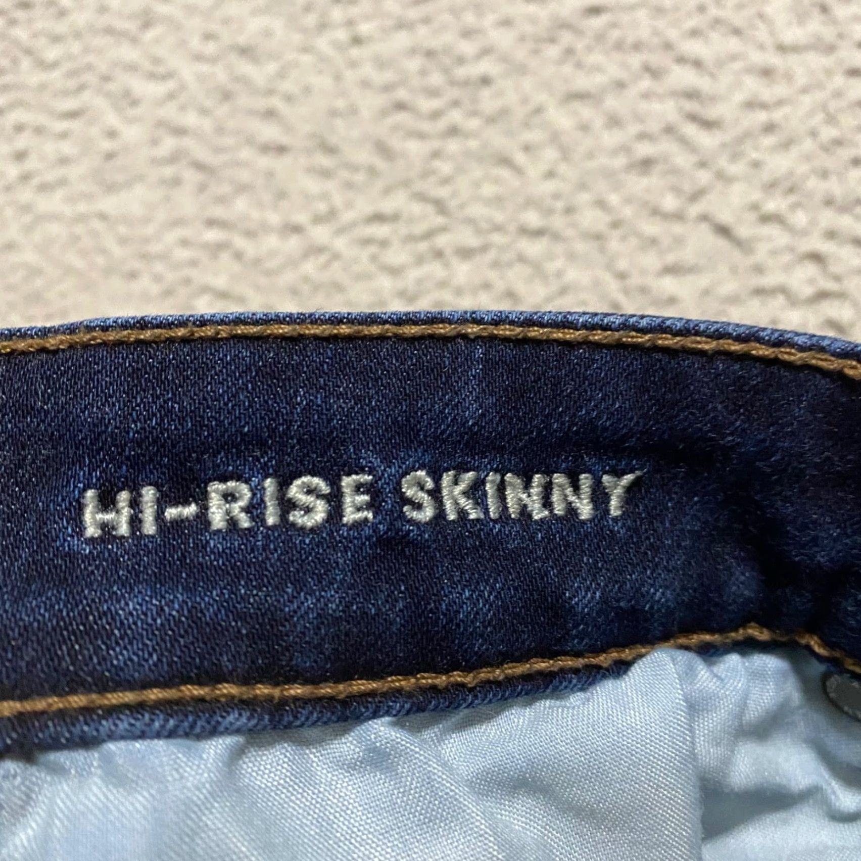 American Eagle Outfitters American Eagle Womens sz 6 Jeans Blue Denim Dark Wash High Rise Skinny Leg Size 28" / US 6 / IT 42 - 4 Thumbnail
