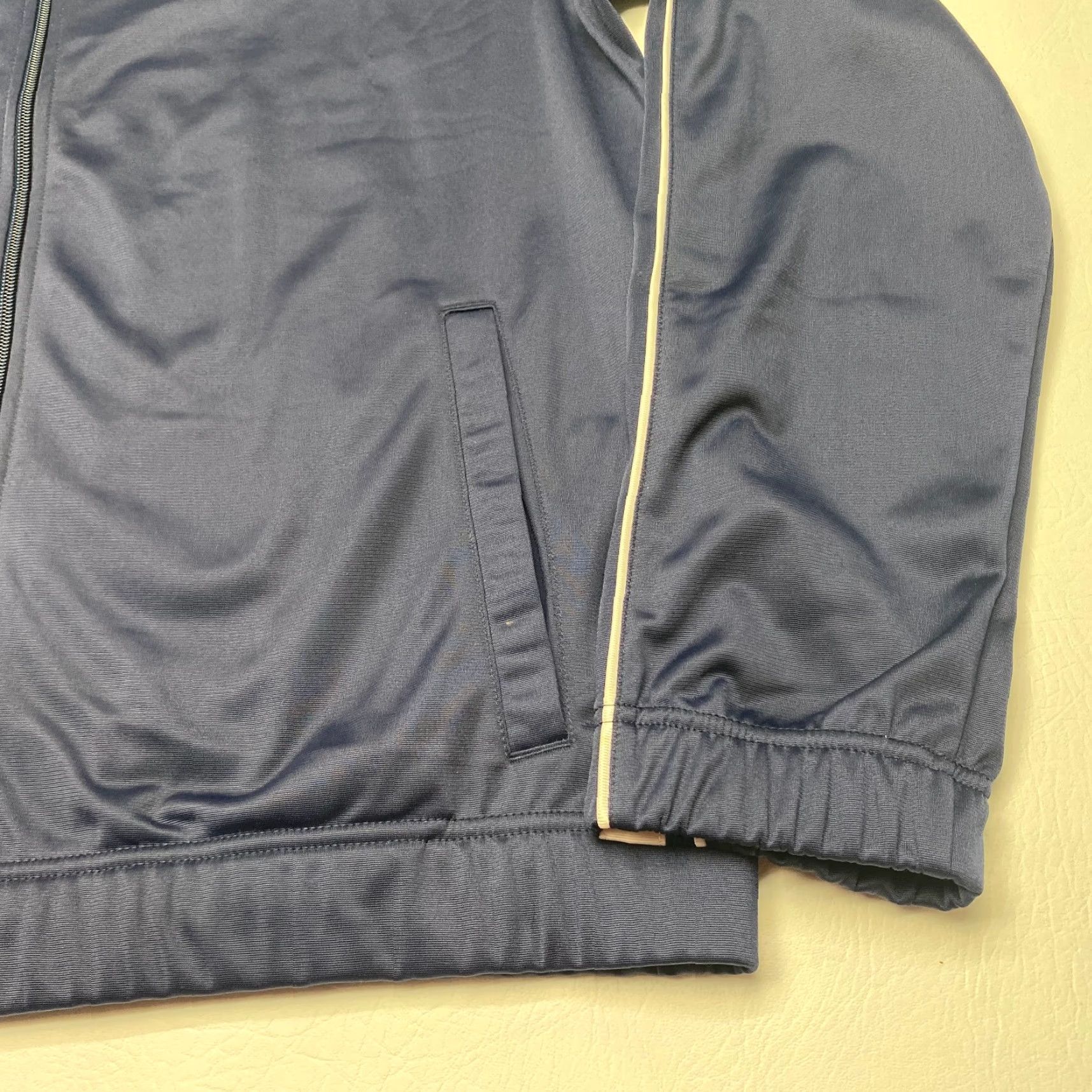 Nike Nike Basketball Jacket: Track Warm-Up Mens Large Navy White - 639851-451 - Blended Polyester Zip Full-Length Size US L / EU 52-54 / 3 - 4 Thumbnail