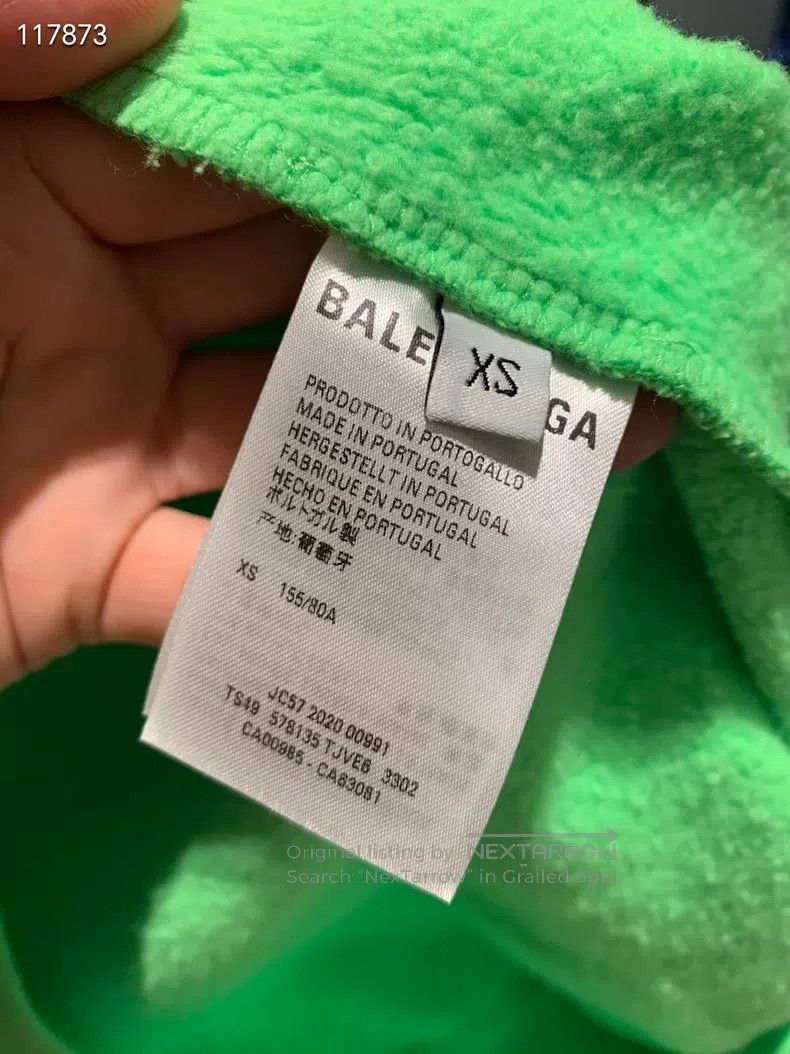 Balenciaga Balenciaga Baby Blue Hooded Sweatshirt, Size XS Size US XS / EU 42 / 0 - 4 Thumbnail