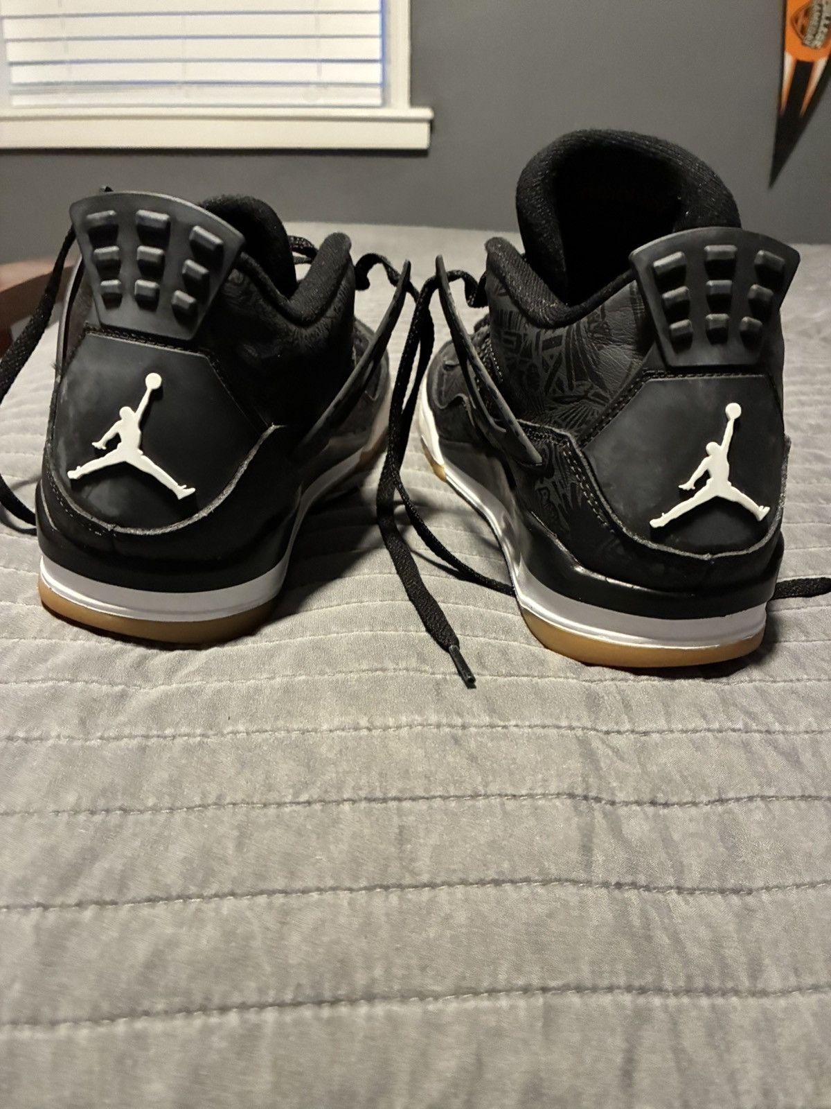 Jordan Brand Jordan 4 Retro Laser "Black Gum" Size US 11 / EU 44 - 2 Thumbnail