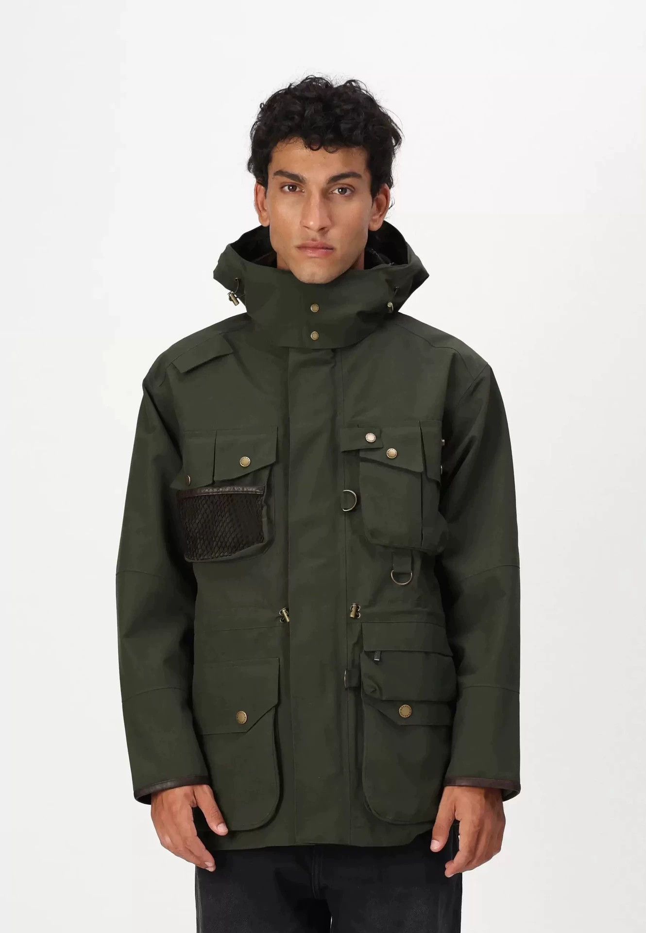 Barbour Barbour Olive Waxless Hardshell Removable Hood XL Jkt Size US XL / EU 56 / 4 - 9 Thumbnail
