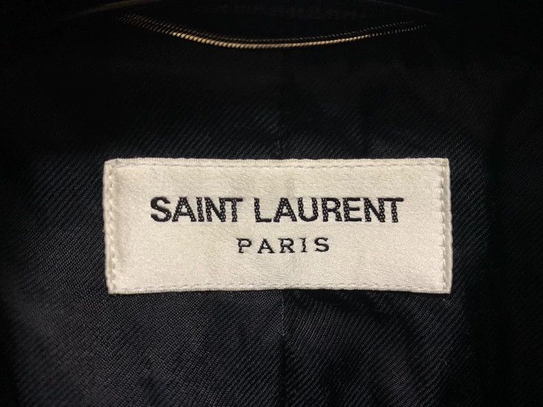 Saint Laurent Paris Saint Laurent Paris Olive green wool patchwork baseball un Size US L / EU 52-54 / 3 - 3 Thumbnail