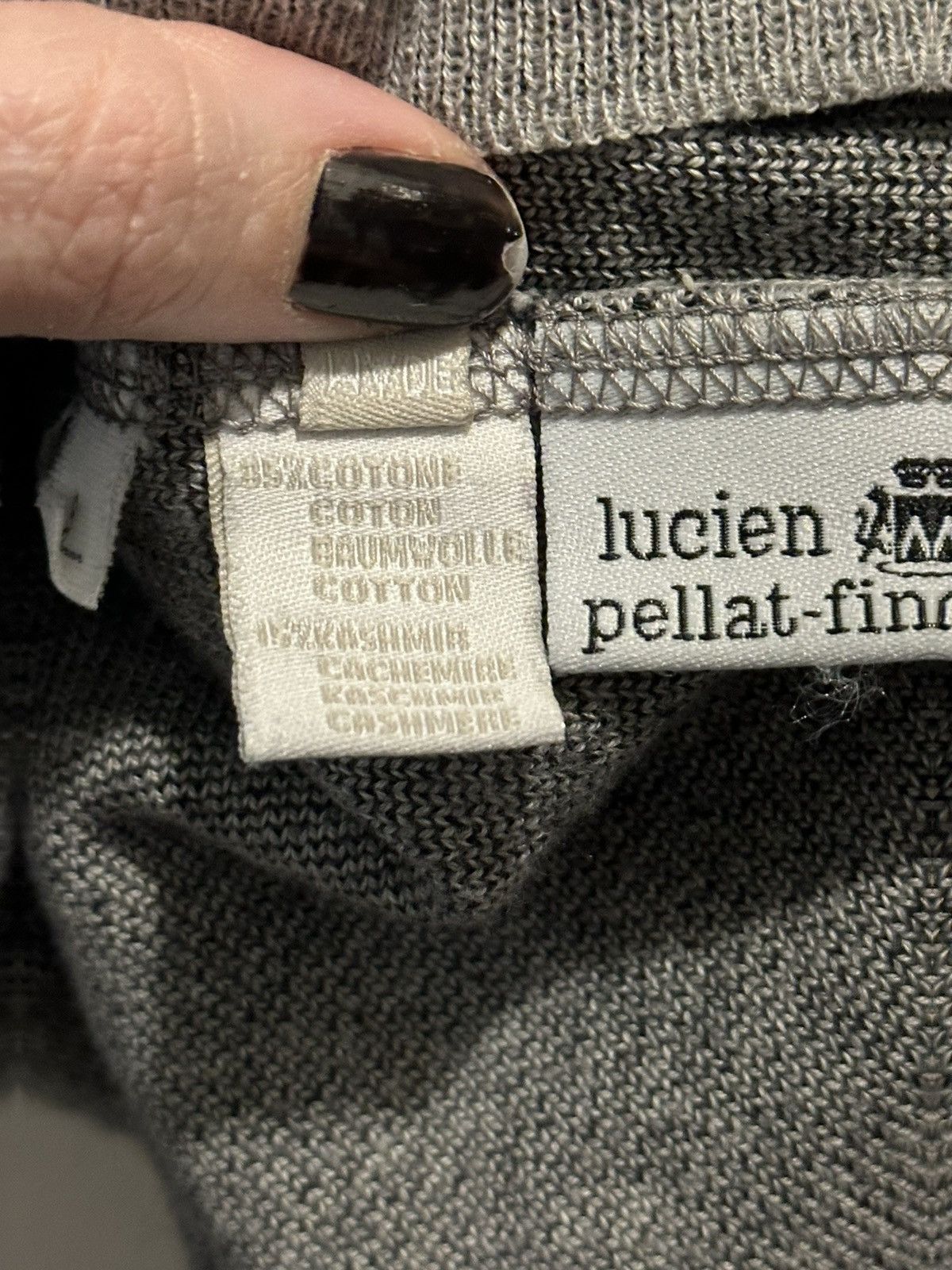 Lucien Pellat-Finet cashmere blend hoodie Size L / US 10 / IT 46 - 3 Thumbnail